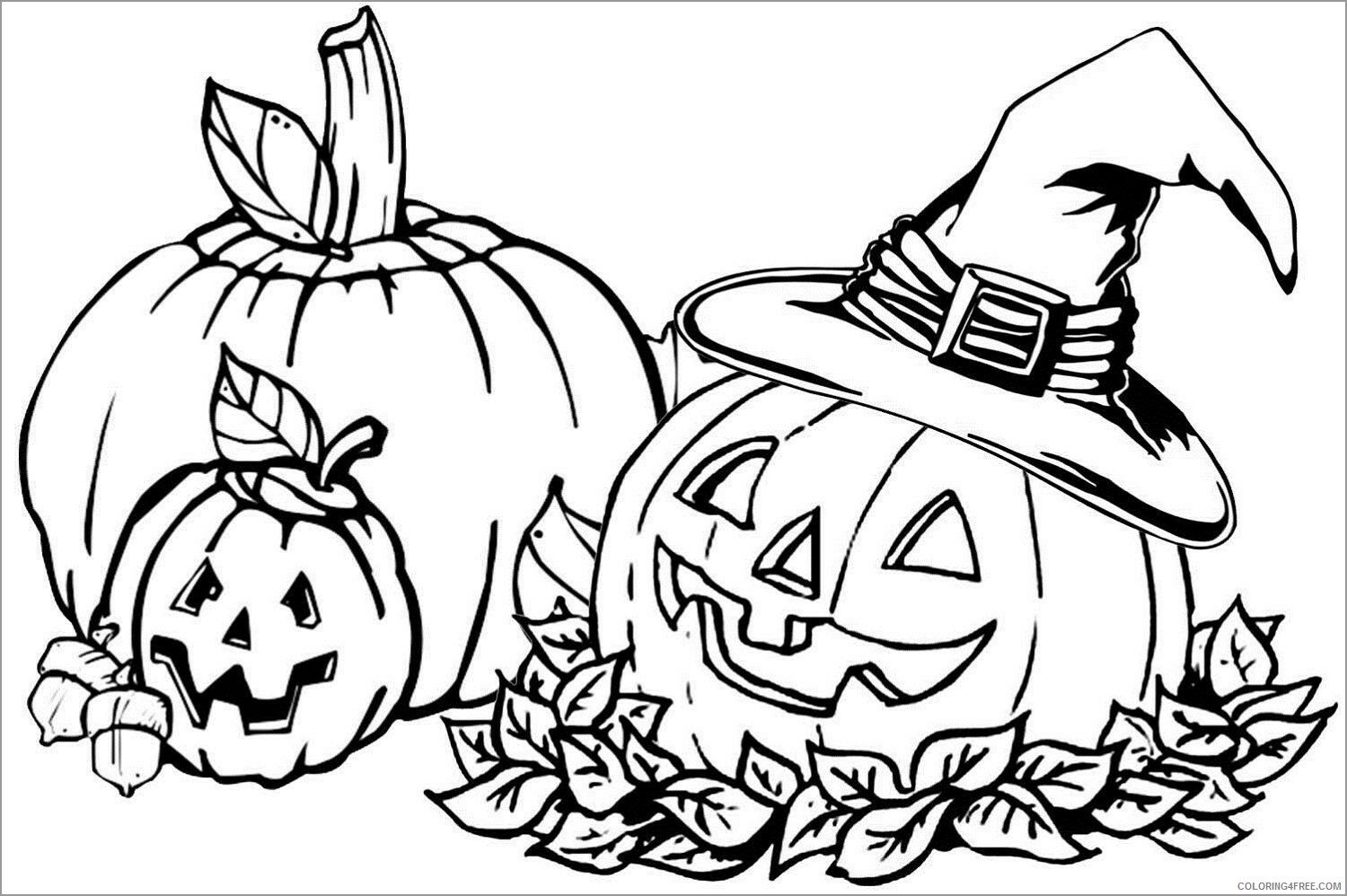 Pumpkin Coloring Pages Vegetables Food pumpkin for kids Printable 2021 712 Coloring4free