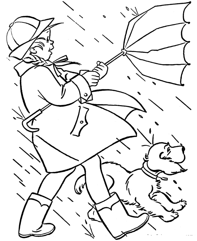 Rain Coloring Pages Nature Spring Spring Rains Printable 2021 463 Coloring4free