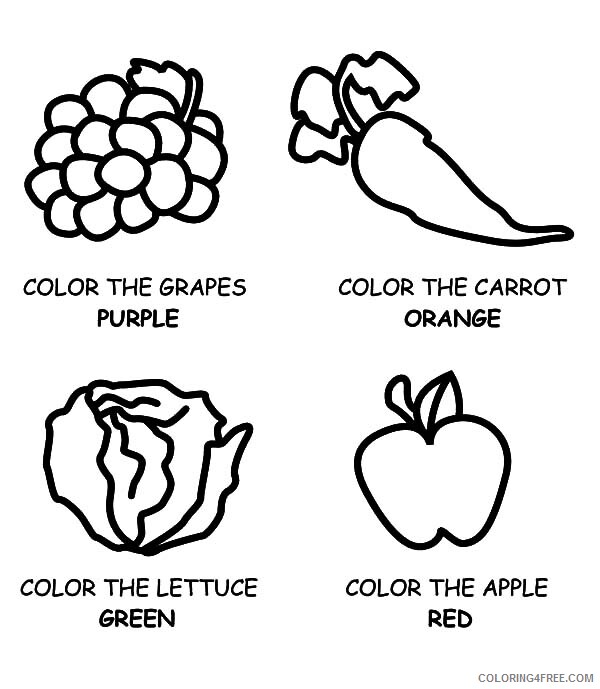 Random fruit Coloring Pages Fruits Food Eating Healthy Food Vegetables 2021 391 Coloring4free