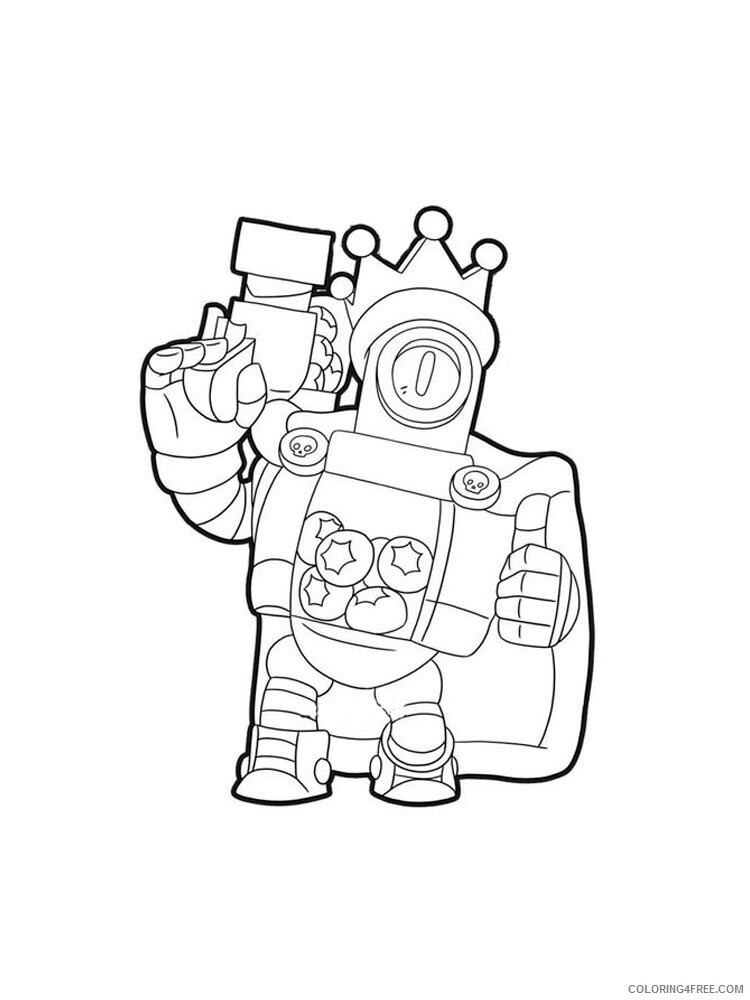 Rico Coloring Pages Games Rico Brawl Stars 1 Printable 2021 175 Coloring4free Coloring4free Com - brawl stars characters to color