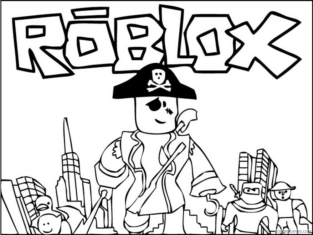 Roblox Coloring Pages Games roblox 1 Printable 2021 0950 Coloring4free