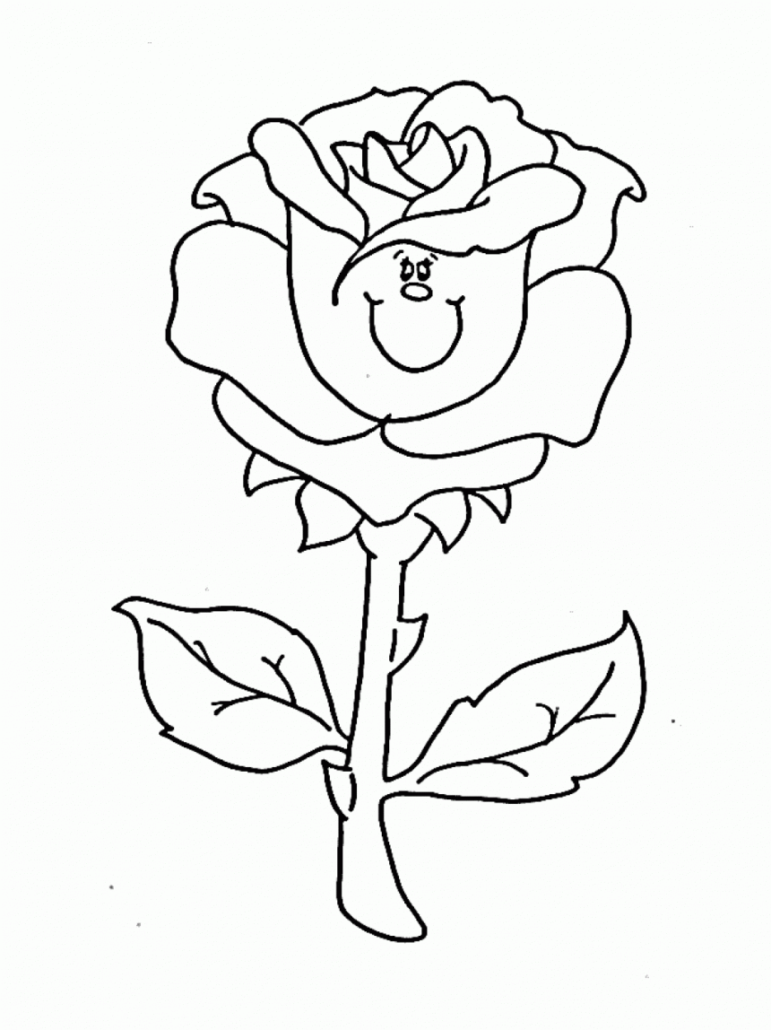 Rose Coloring Pages Flowers Nature Rose Printable 2021 435 Coloring4free