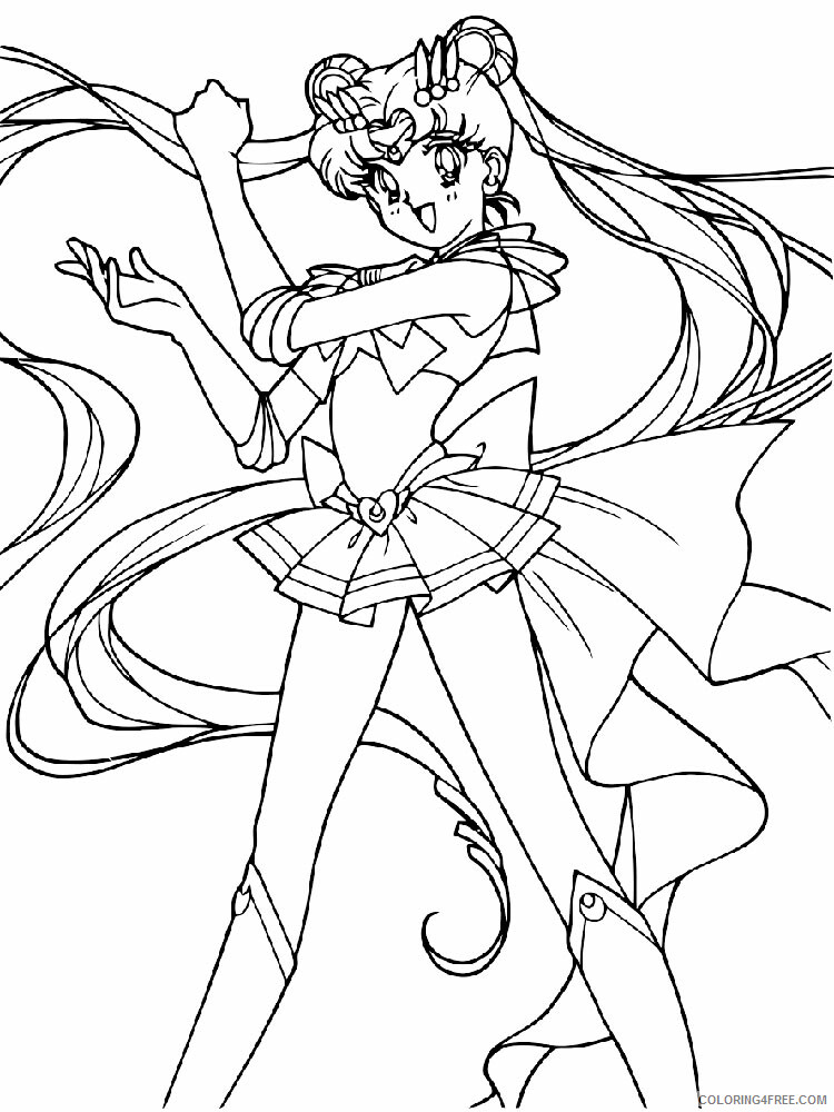 Sailor Moon Printable Coloring Pages Anime Sailor Moon 10 2021 1008 Coloring4free