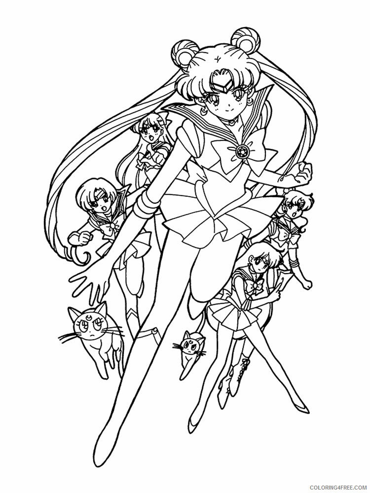 Sailor Moon Printable Coloring Pages Anime Sailor Moon 3 2021 1077 Coloring4free