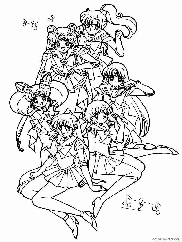 Sailor Moon Printable Coloring Pages Anime Sailor Moon 9 2021 1144 Coloring4free