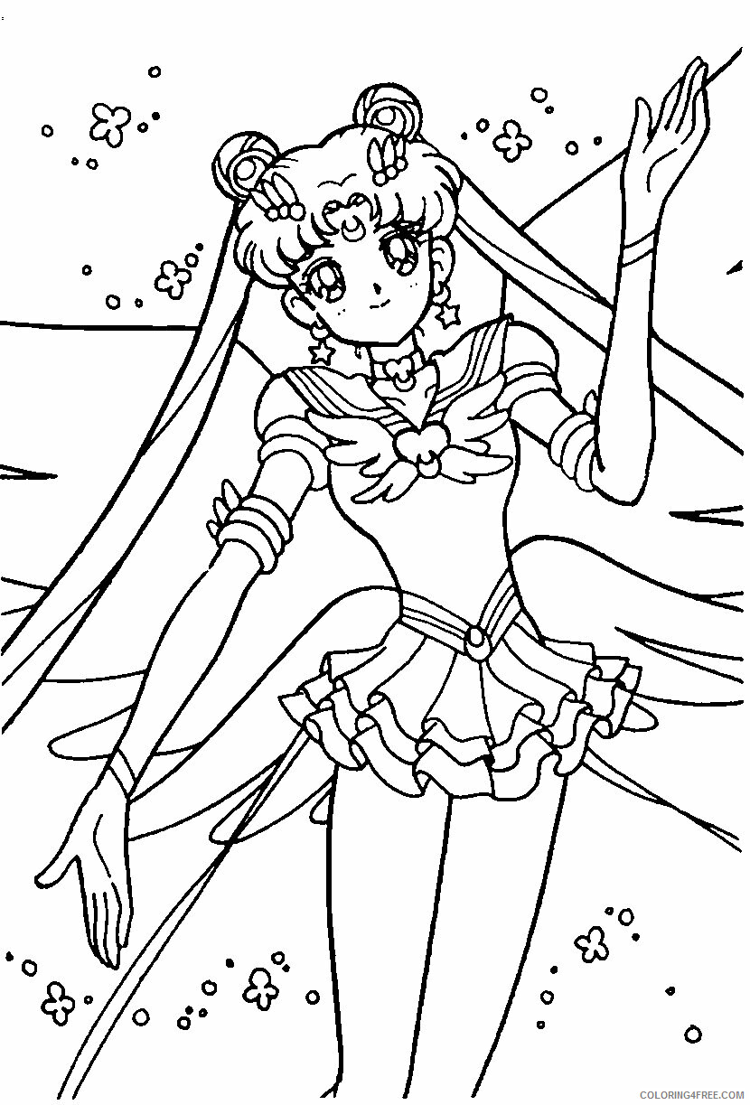 Sailor Moon Printable Coloring Pages Anime Sailor Moon Photos 2021 1002 Coloring4free