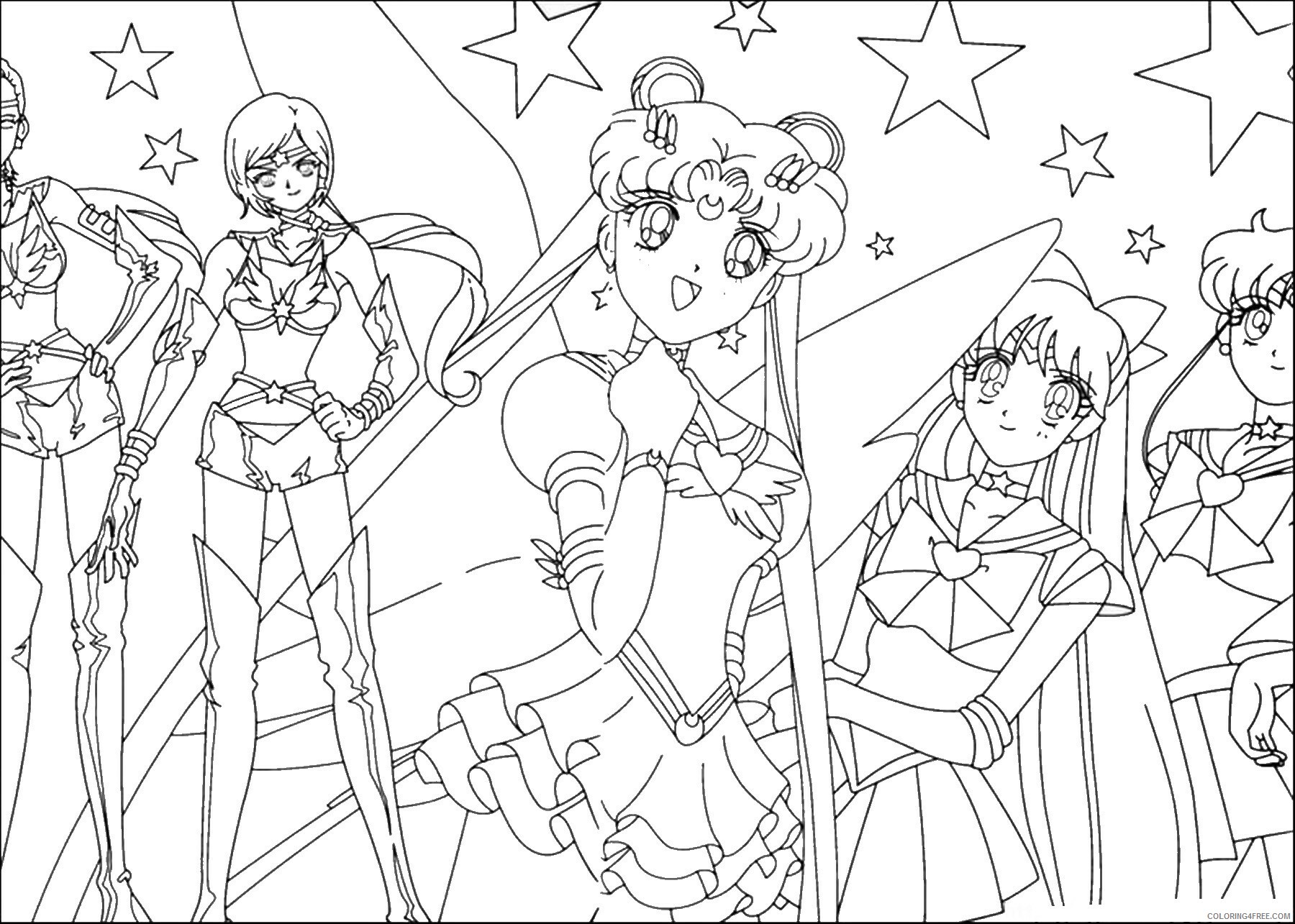 Sailor Moon Printable Coloring Pages Anime sailor_moon_cl30 2021 0977 Coloring4free