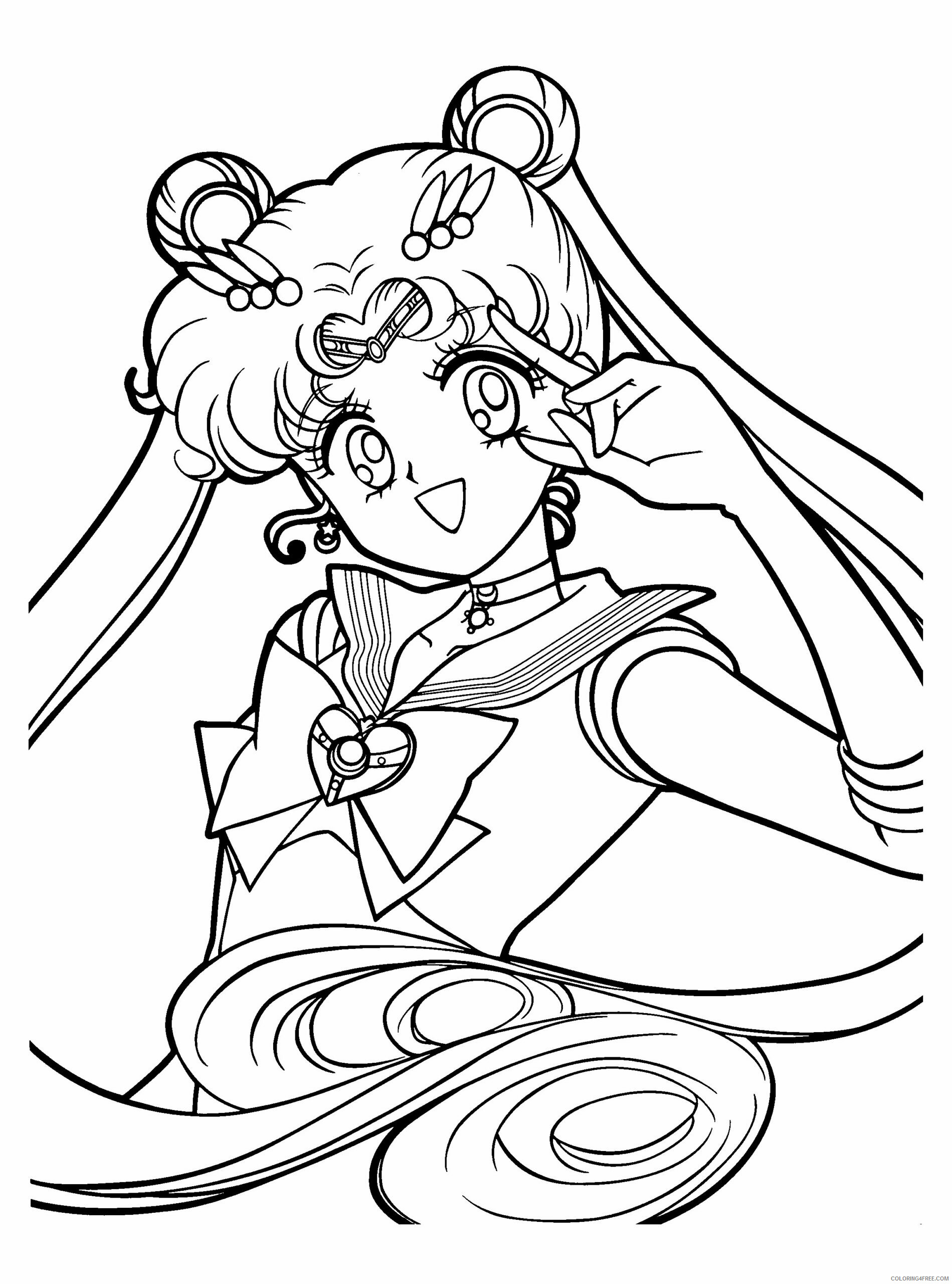 Sailor Moon Printable Coloring Pages Anime sailormoon 0 2021 1005 Coloring4free