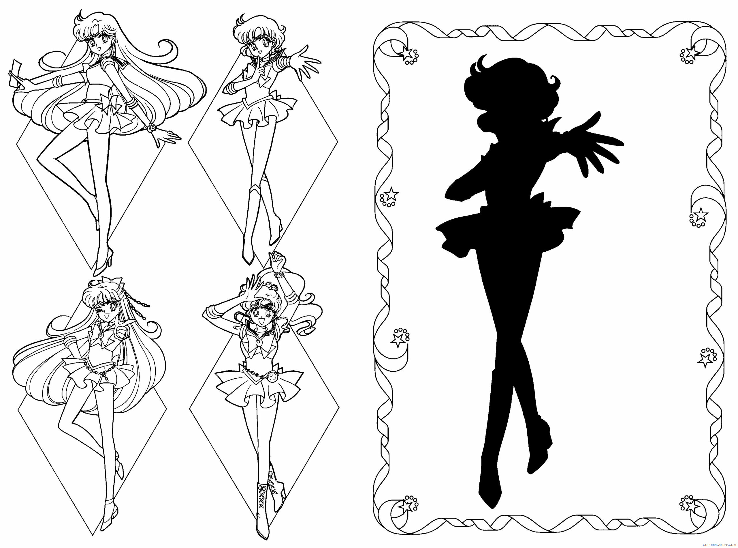 Sailor Moon Printable Coloring Pages Anime sailormoon 10 2021 1007 Coloring4free