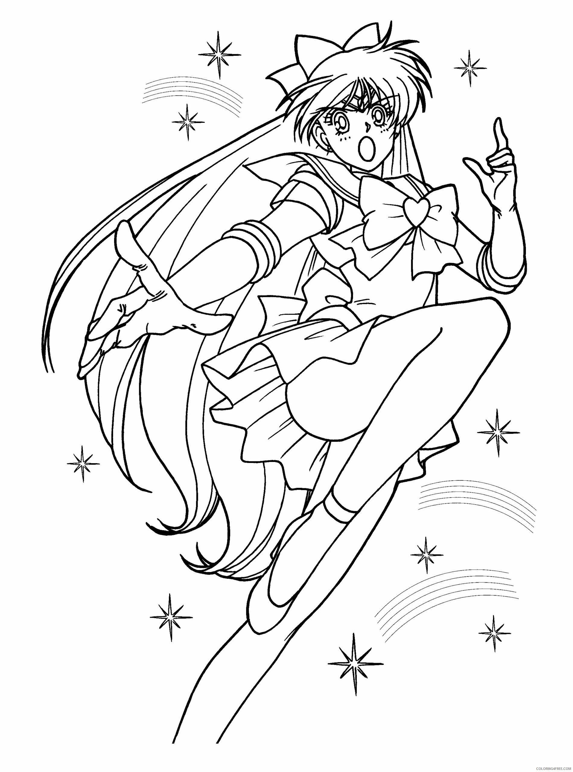 Sailor Moon Printable Coloring Pages Anime sailormoon 105 2021 1014 Coloring4free