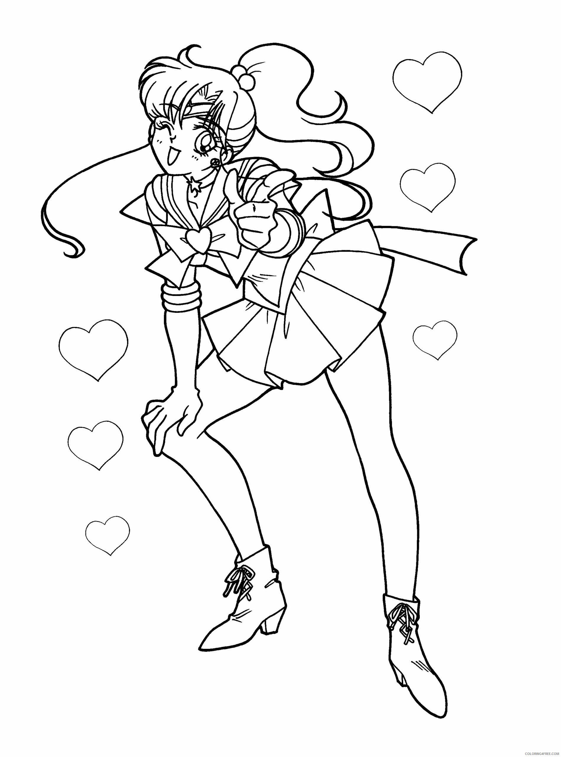 Sailor Moon Printable Coloring Pages Anime sailormoon 107 2021 1016 Coloring4free
