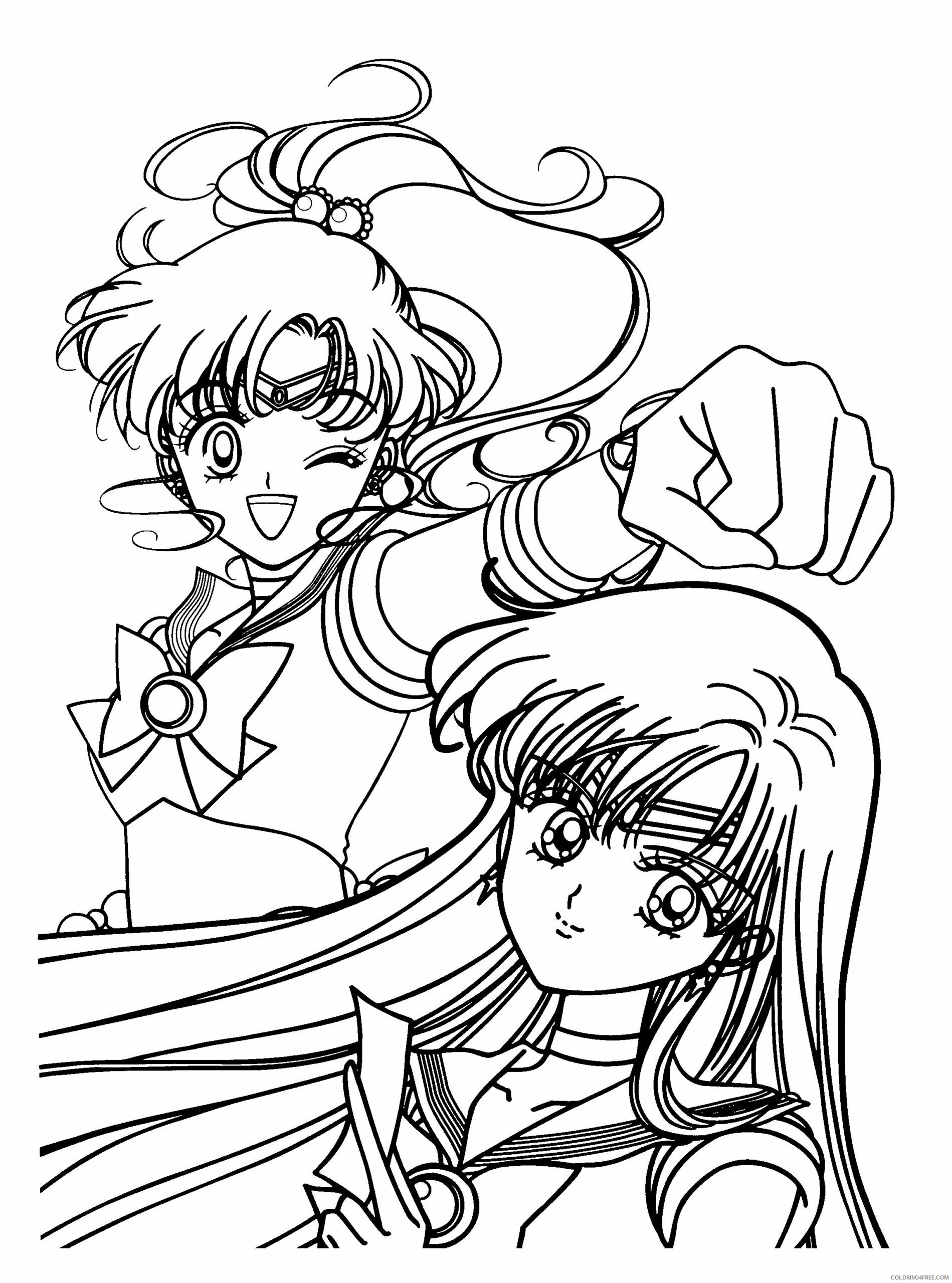 Sailor Moon Printable Coloring Pages Anime sailormoon 11 2021 1019 Coloring4free
