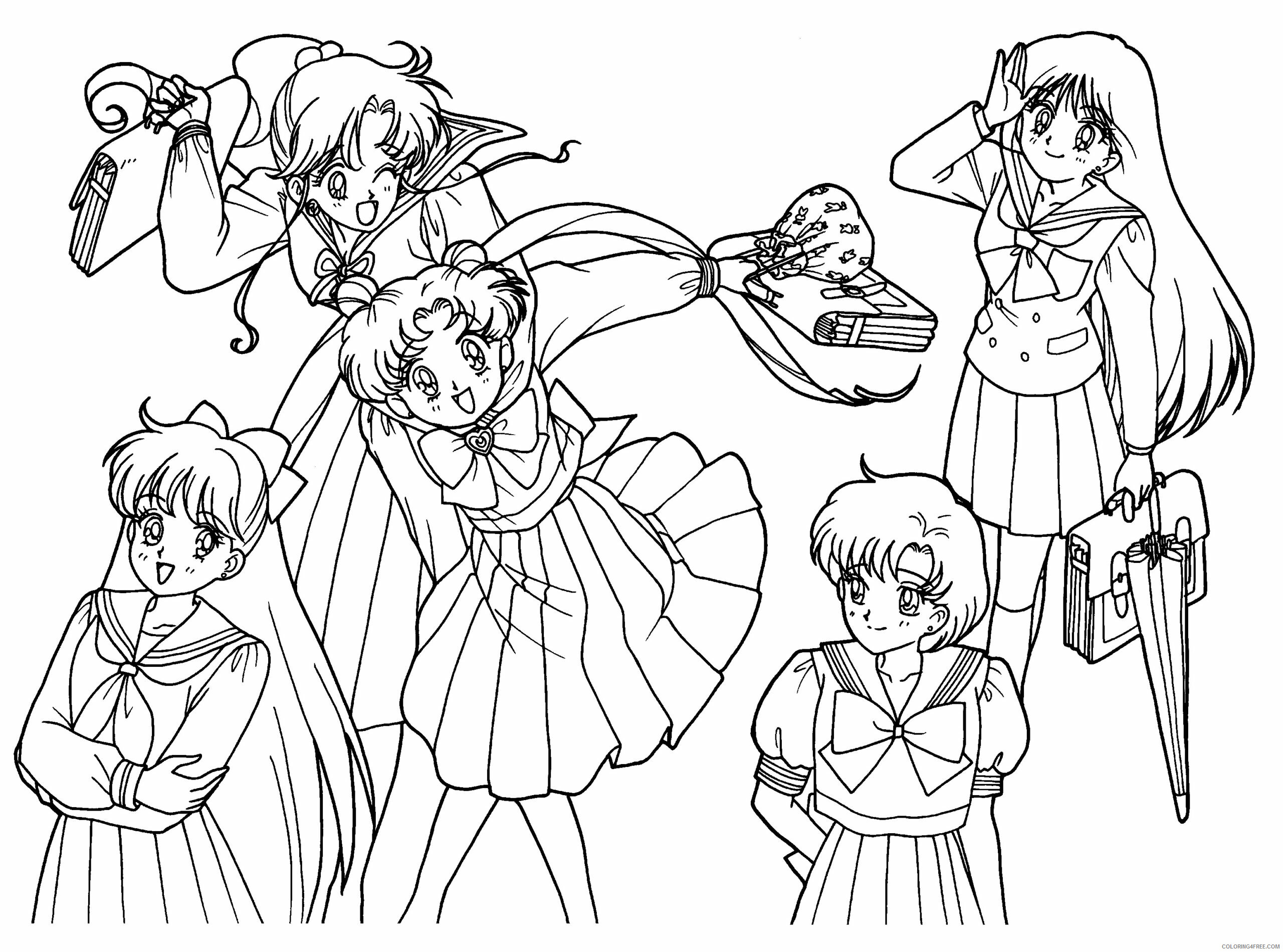 Sailor Moon Printable Coloring Pages Anime sailormoon 113 2021 1023 Coloring4free