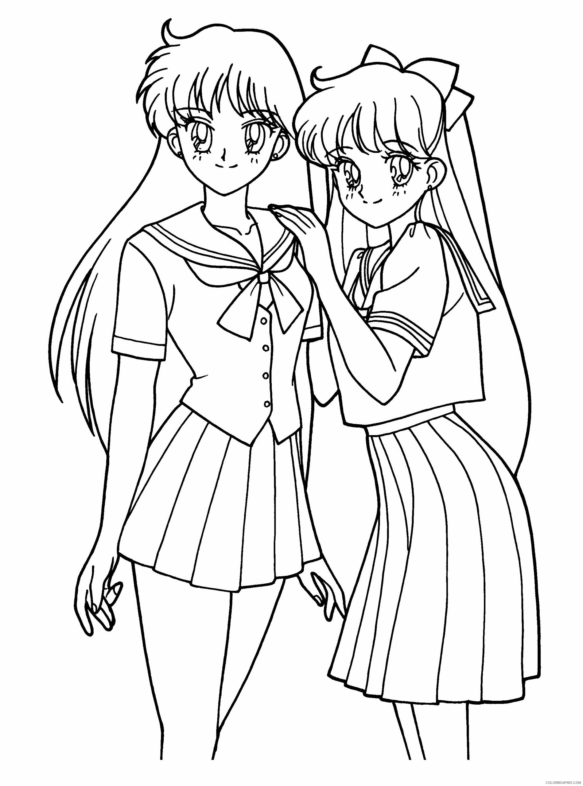 Sailor Moon Printable Coloring Pages Anime sailormoon 117 2021 1027 Coloring4free