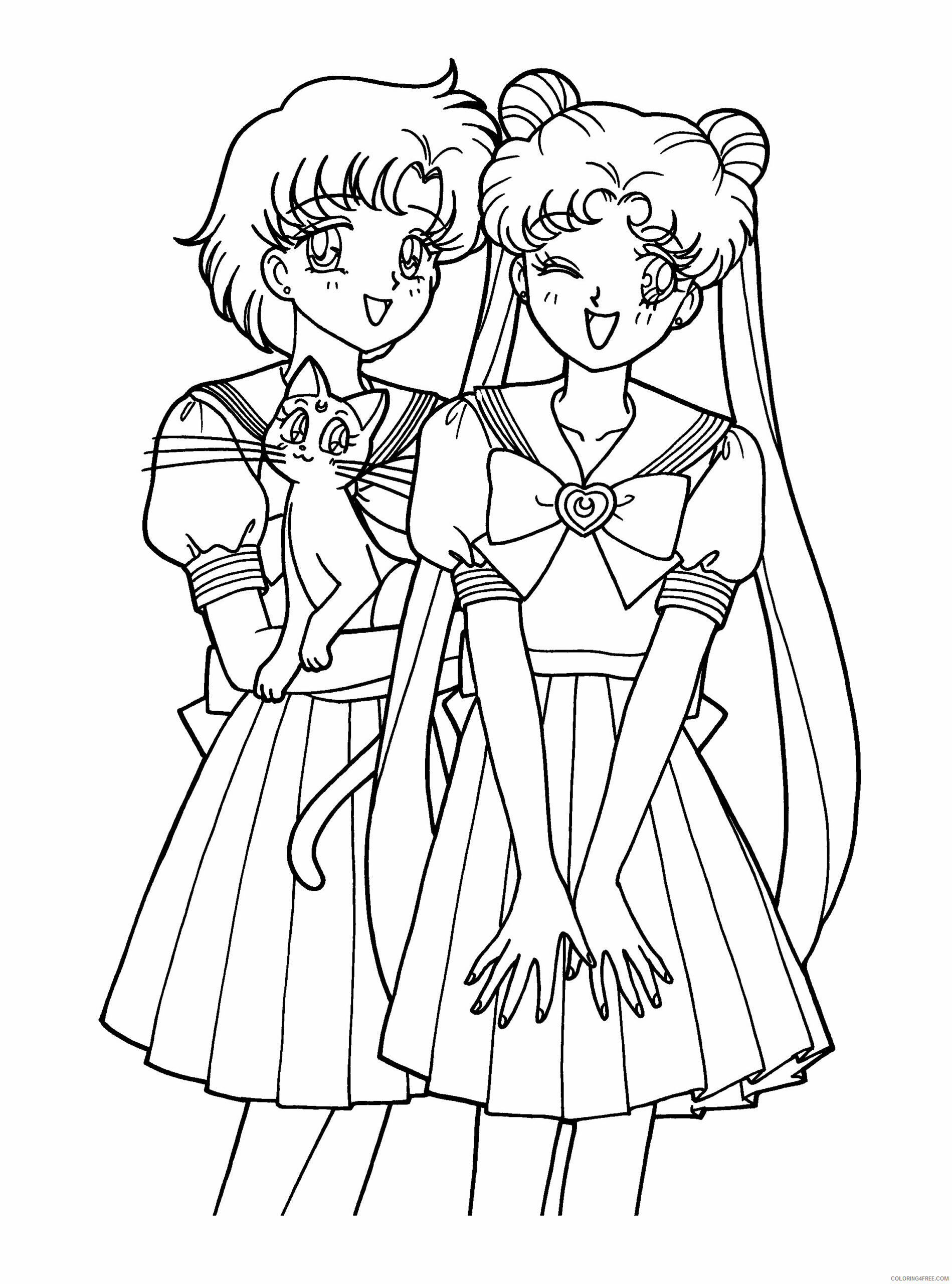 Sailor Moon Printable Coloring Pages Anime sailormoon 119 2021 1029 Coloring4free