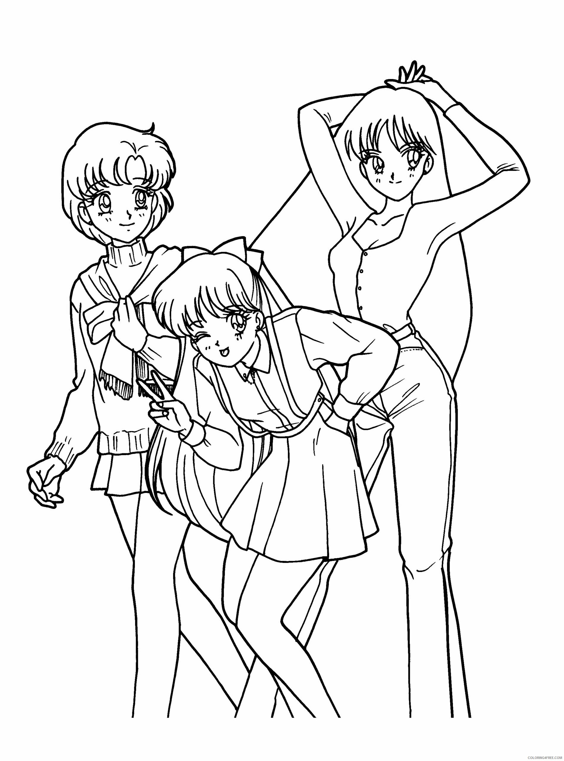 Sailor Moon Printable Coloring Pages Anime sailormoon 121 2021 1032 Coloring4free