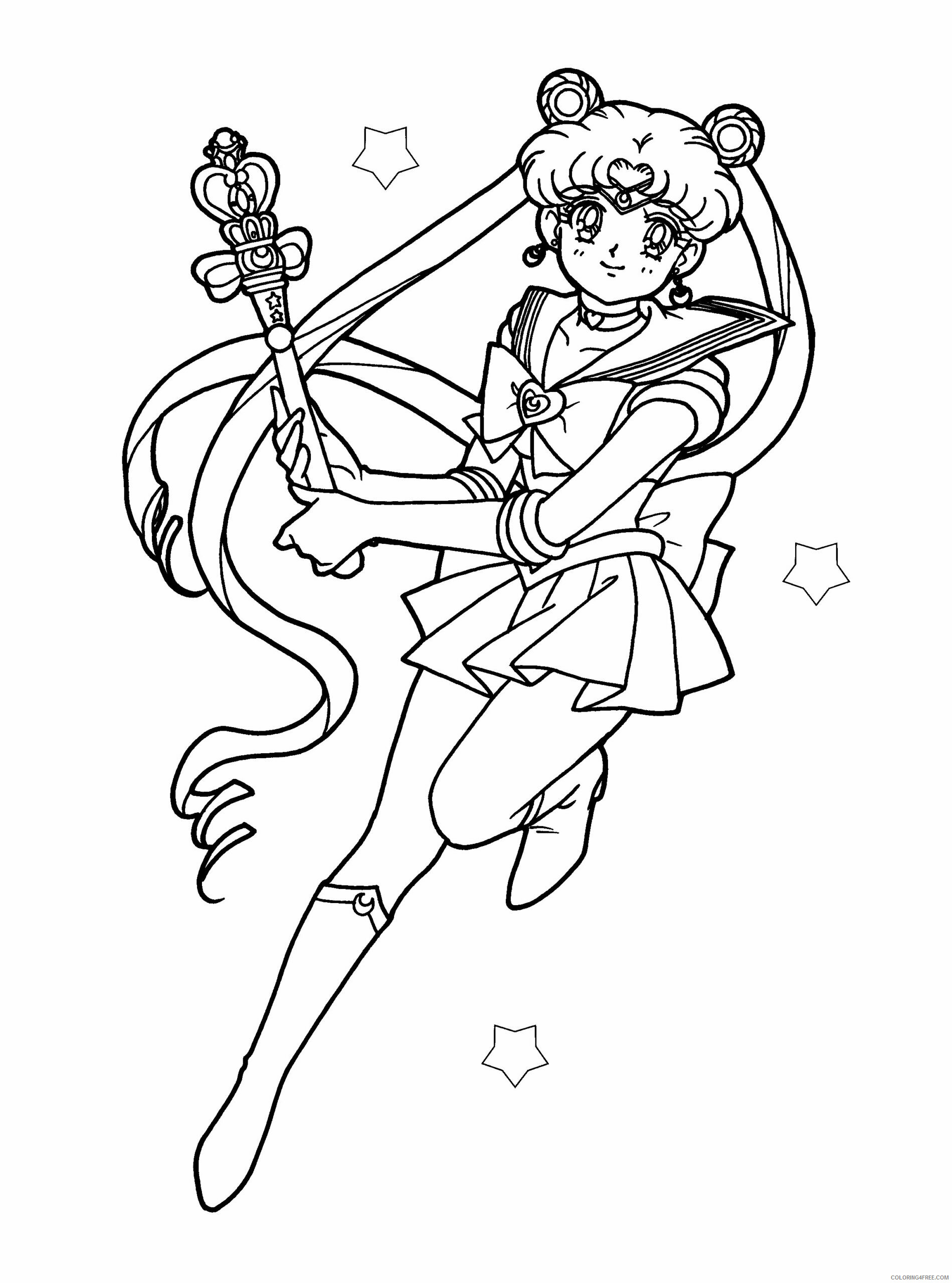 Sailor Moon Printable Coloring Pages Anime sailormoon 127 2021 1038 Coloring4free