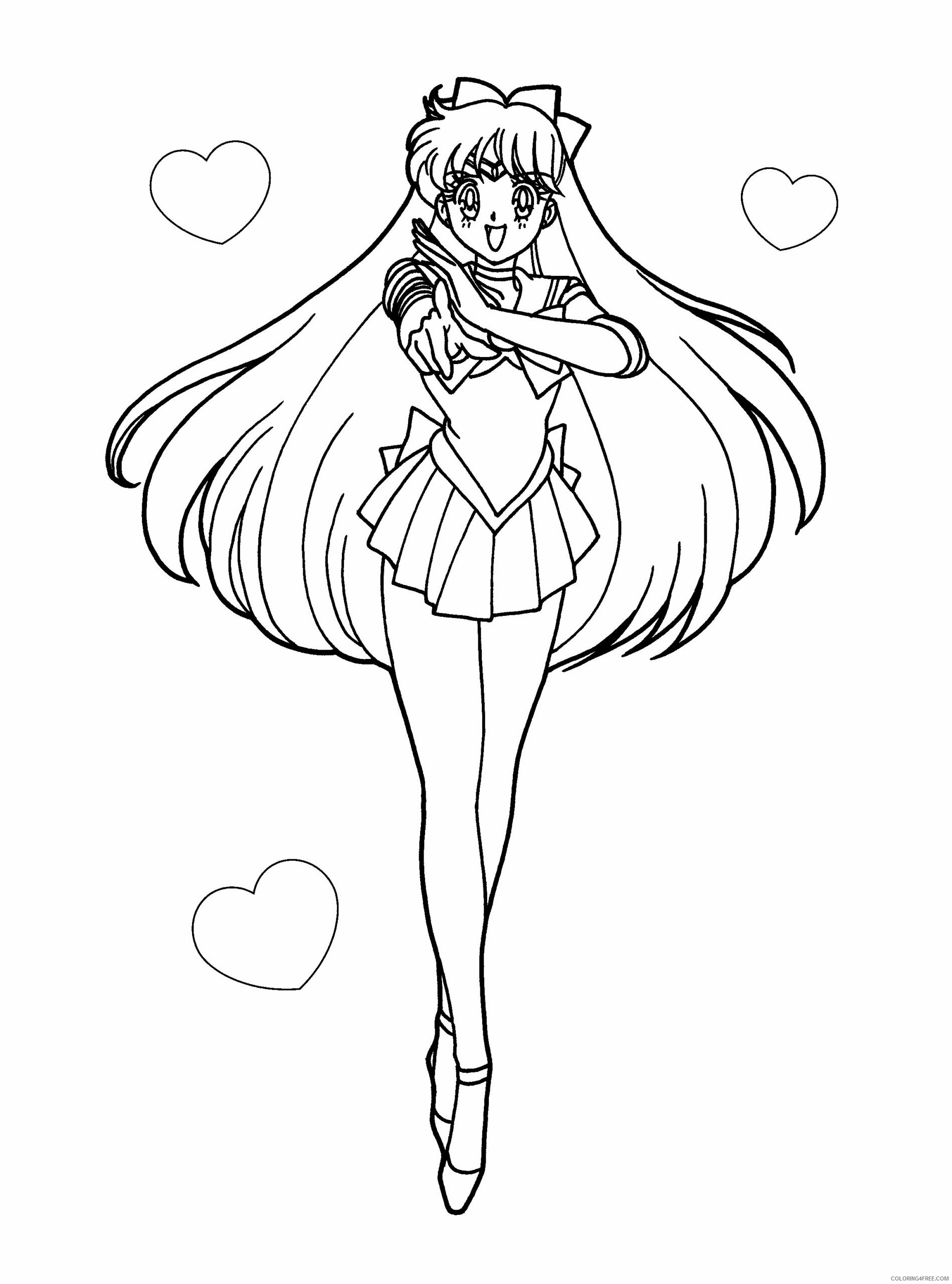Sailor Moon Printable Coloring Pages Anime sailormoon 128 2021 1039 Coloring4free