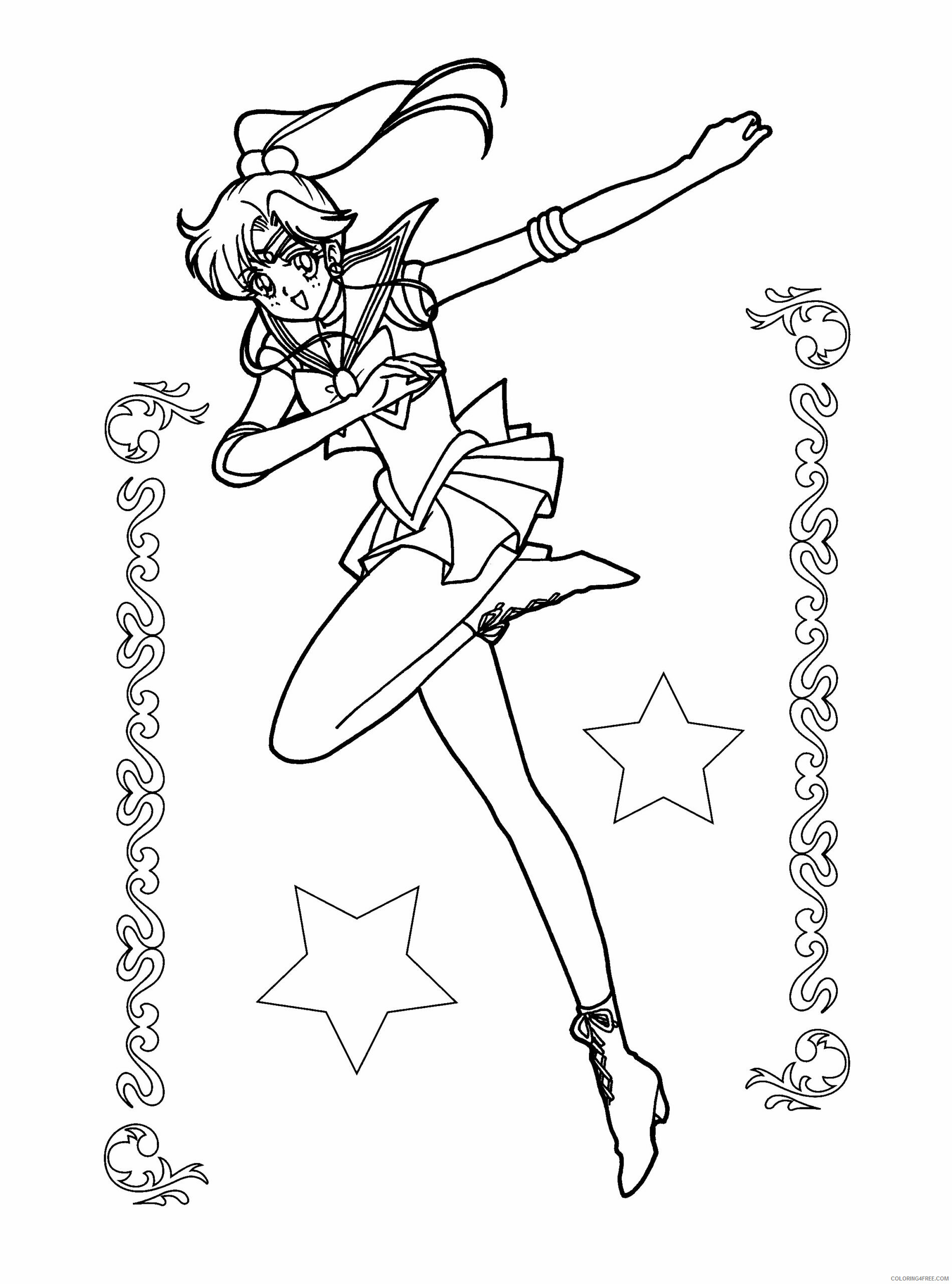 Sailor Moon Printable Coloring Pages Anime sailormoon 129 2021 1040 Coloring4free