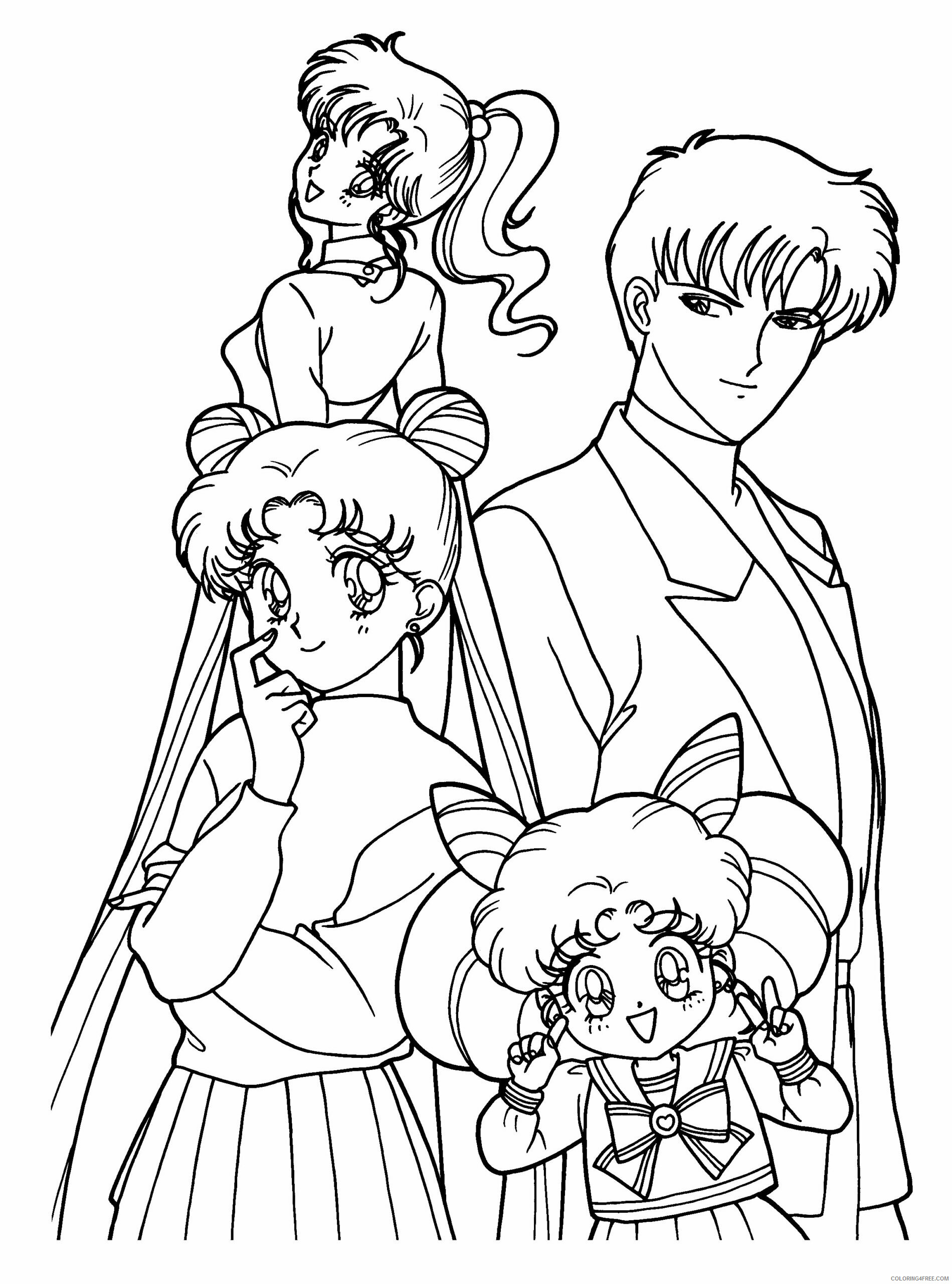 Sailor Moon Printable Coloring Pages Anime sailormoon 136 2021 1048 Coloring4free