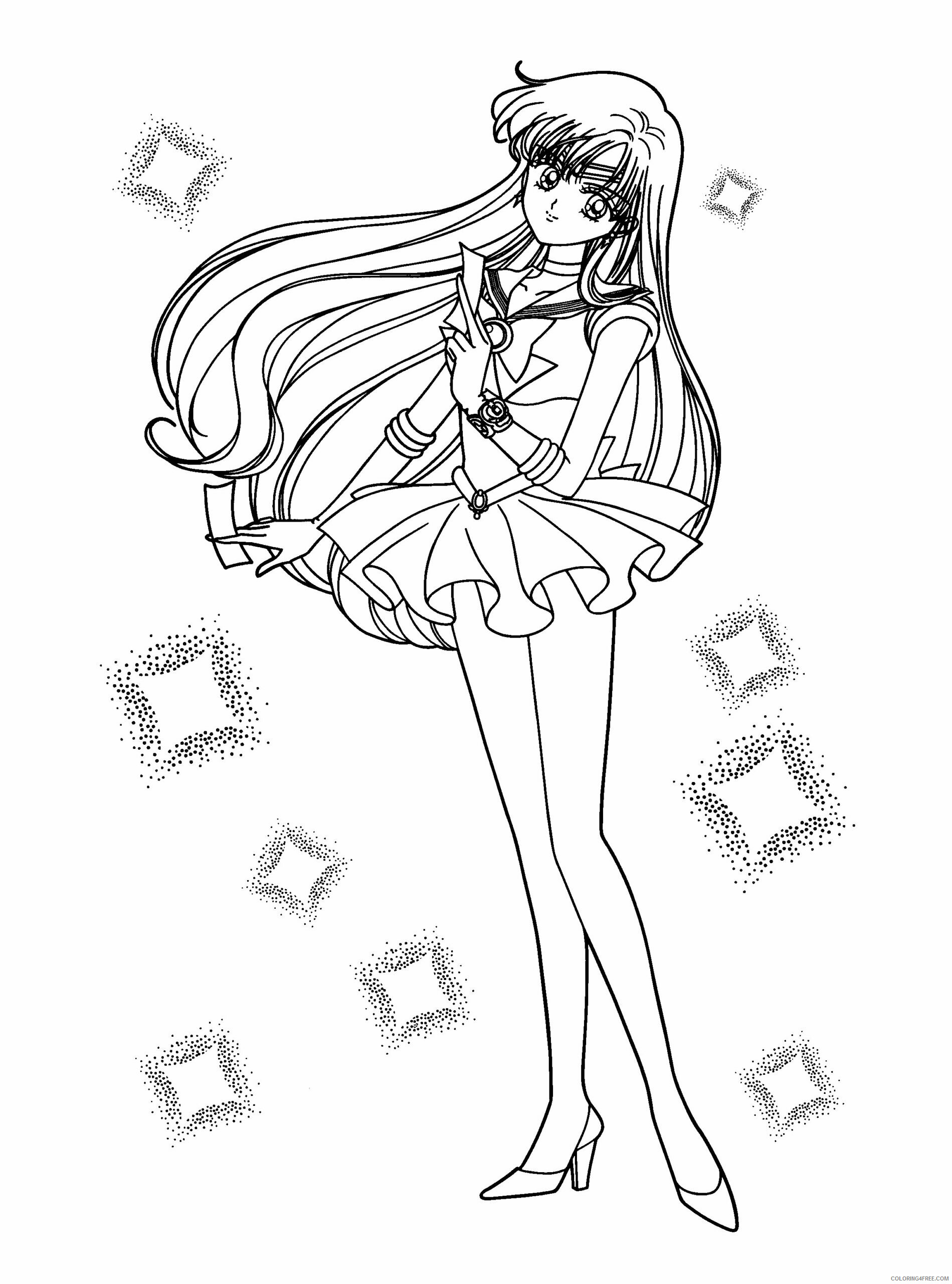 Sailor Moon Printable Coloring Pages Anime sailormoon 14 2021 1052 Coloring4free