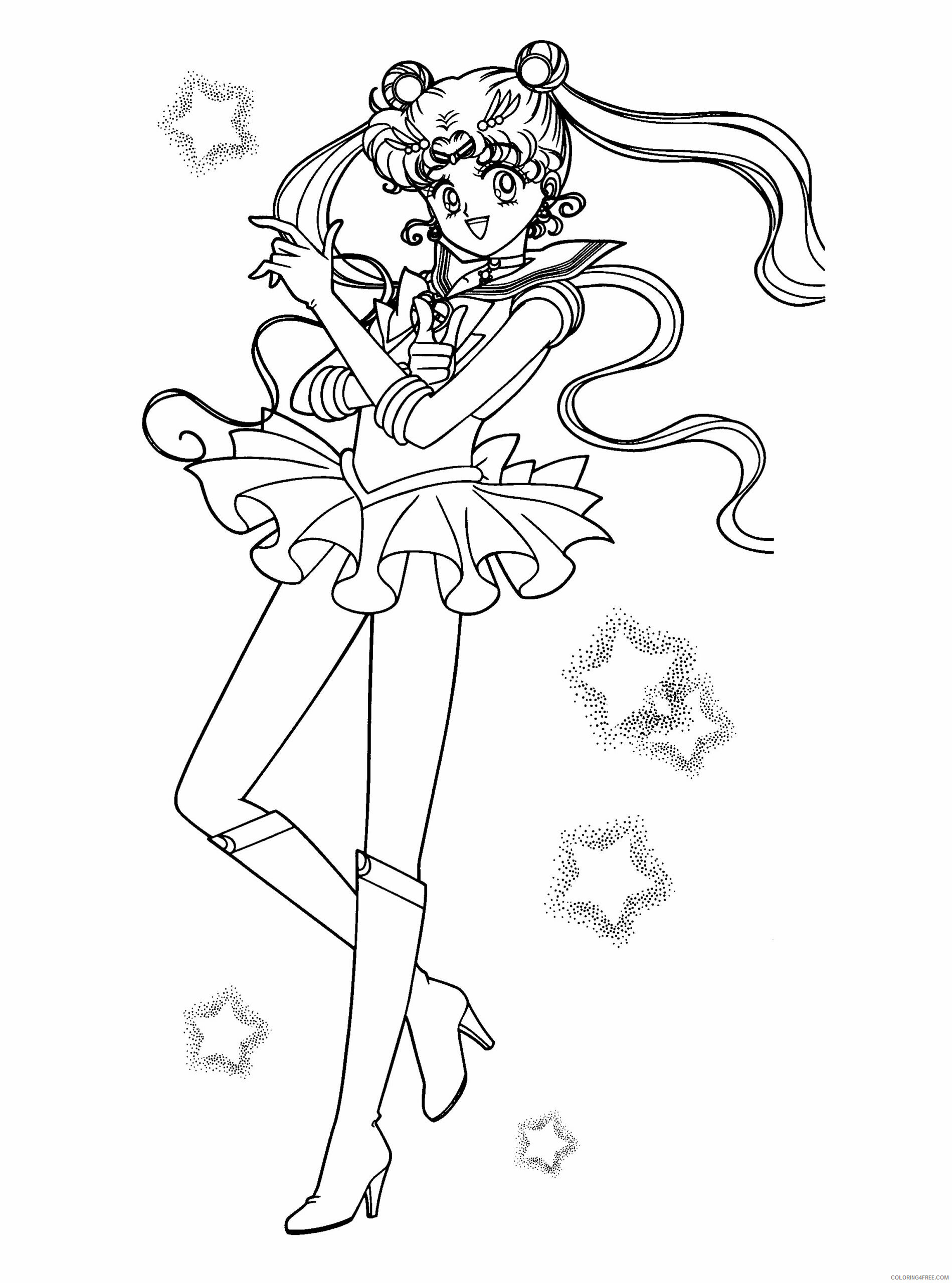 Sailor Moon Printable Coloring Pages Anime sailormoon 16 2021 1056 Coloring4free