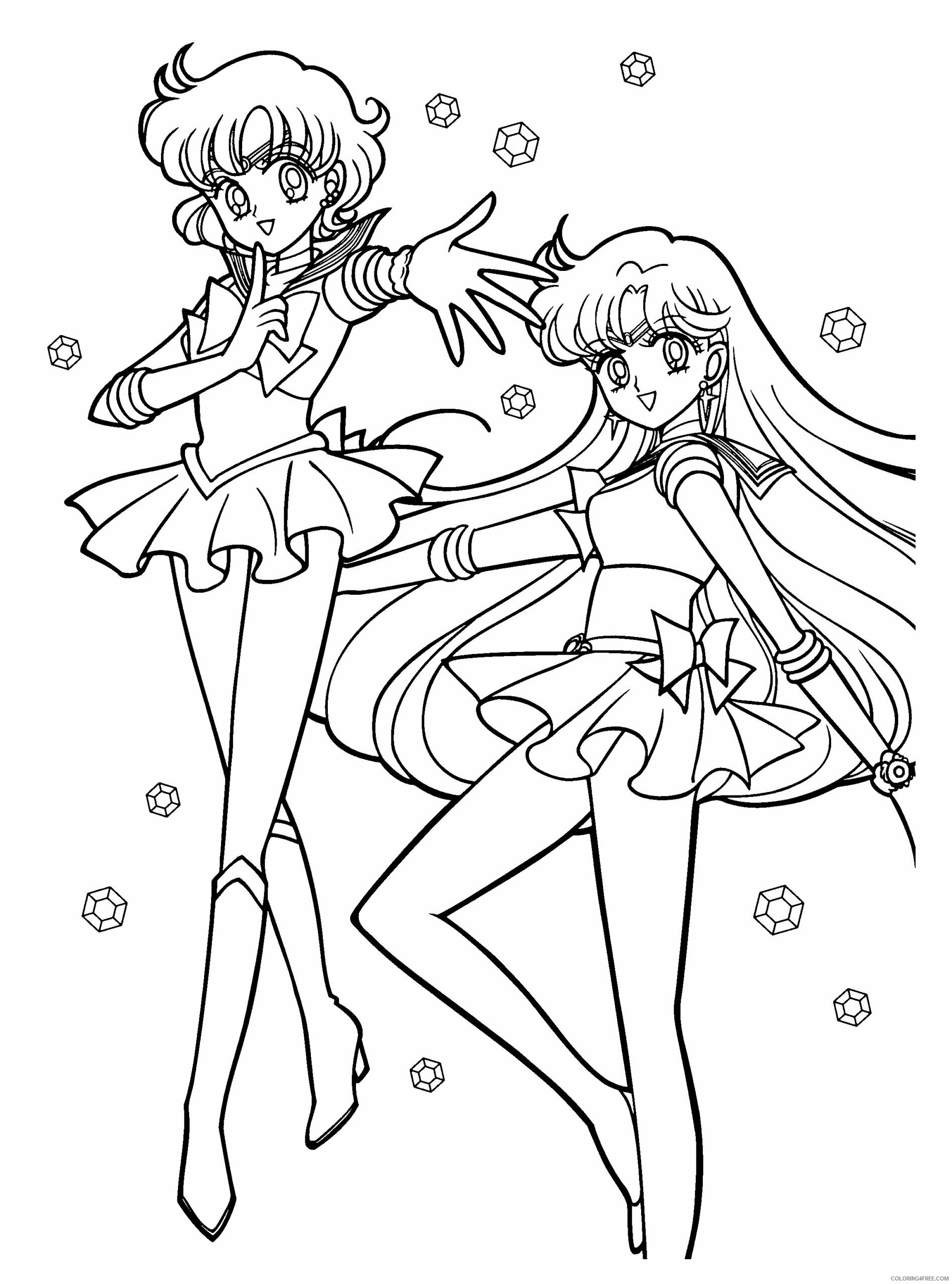 Sailor Moon Printable Coloring Pages Anime sailormoon 17 2021 1058 Coloring4free
