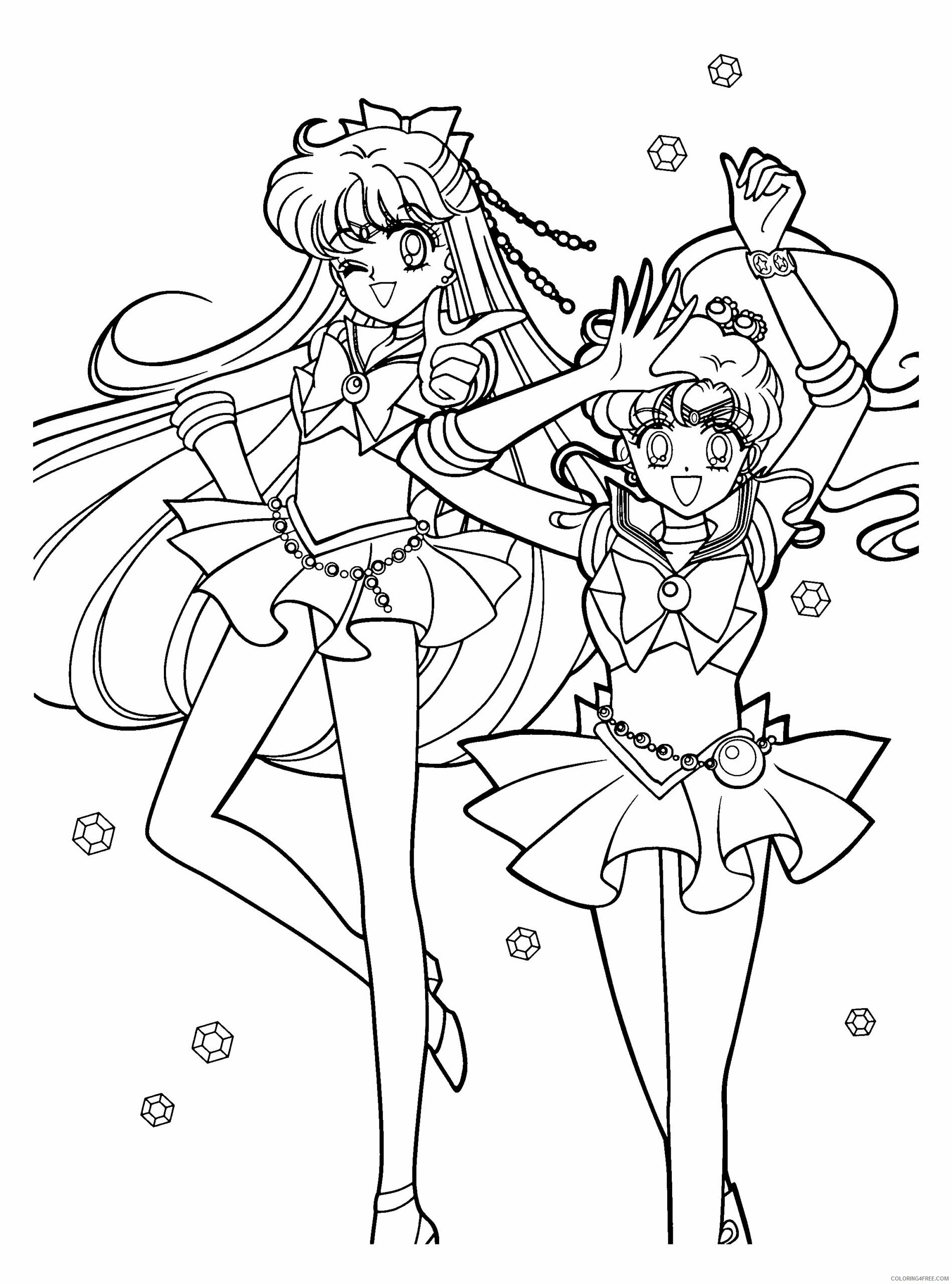 Sailor Moon Printable Coloring Pages Anime sailormoon 18 2021 1060 Coloring4free