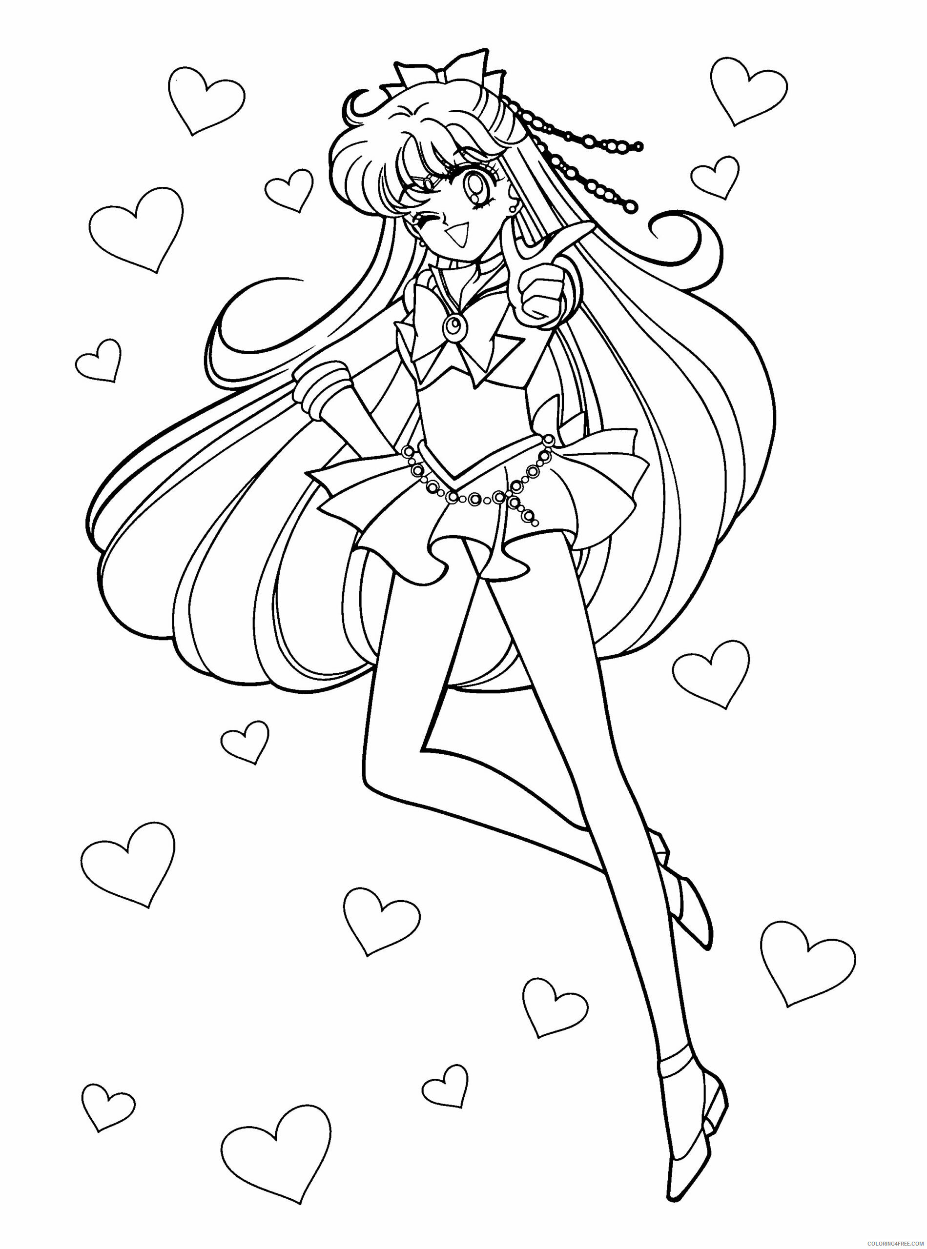 Sailor Moon Printable Coloring Pages Anime sailormoon 21 2021 1066 Coloring4free