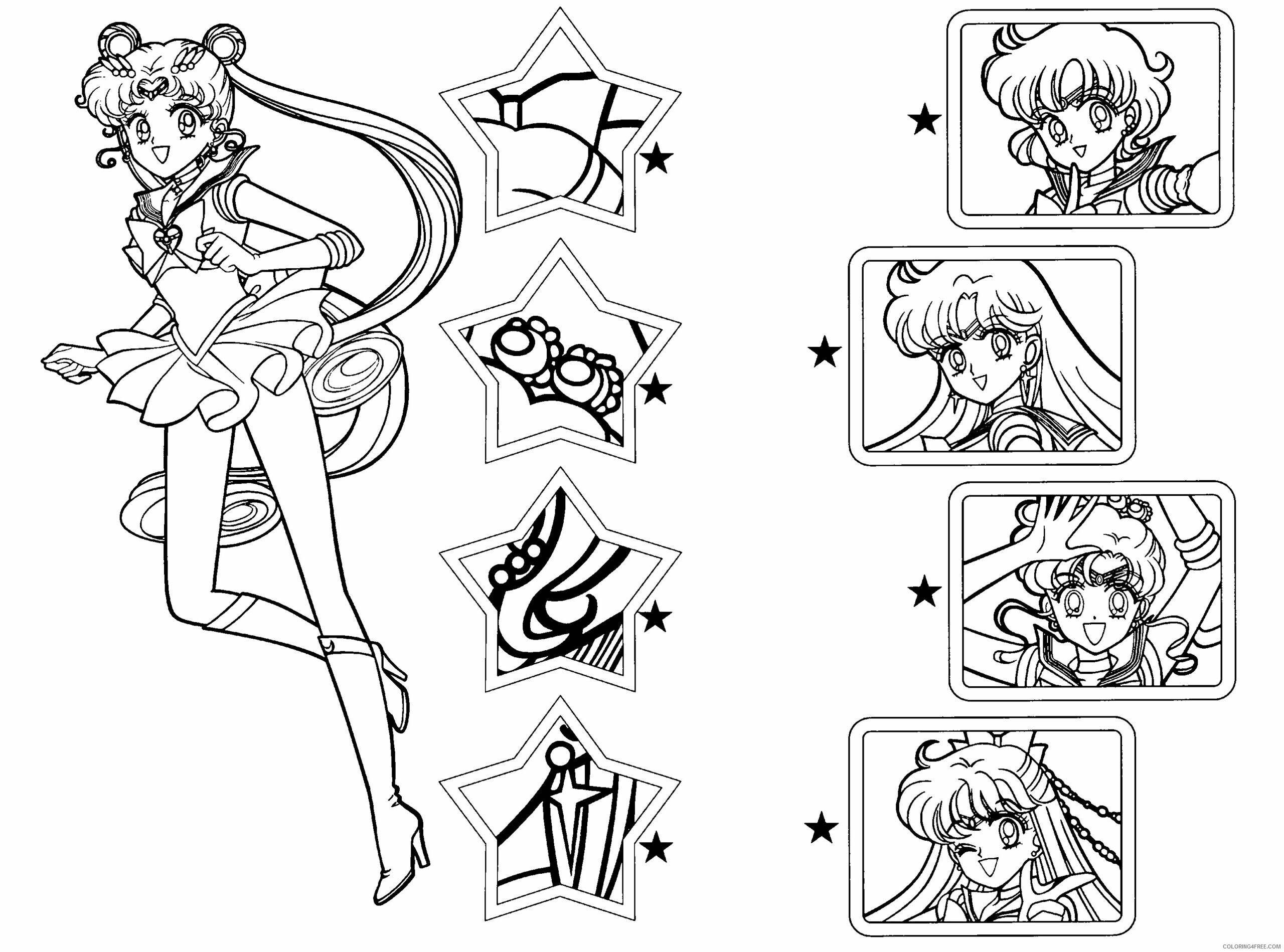 Sailor Moon Printable Coloring Pages Anime sailormoon 27 2021 1073 Coloring4free