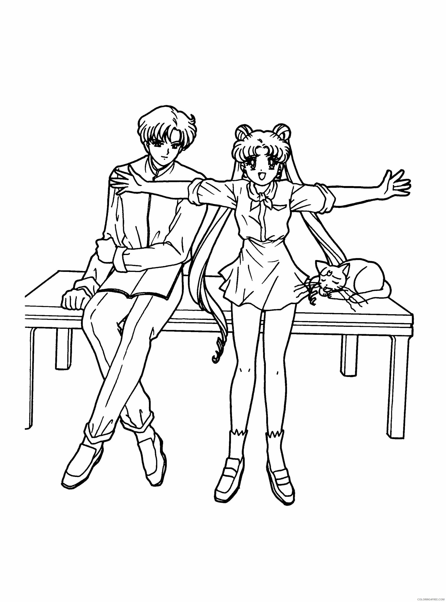 Sailor Moon Printable Coloring Pages Anime sailormoon 30 2021 1078 Coloring4free