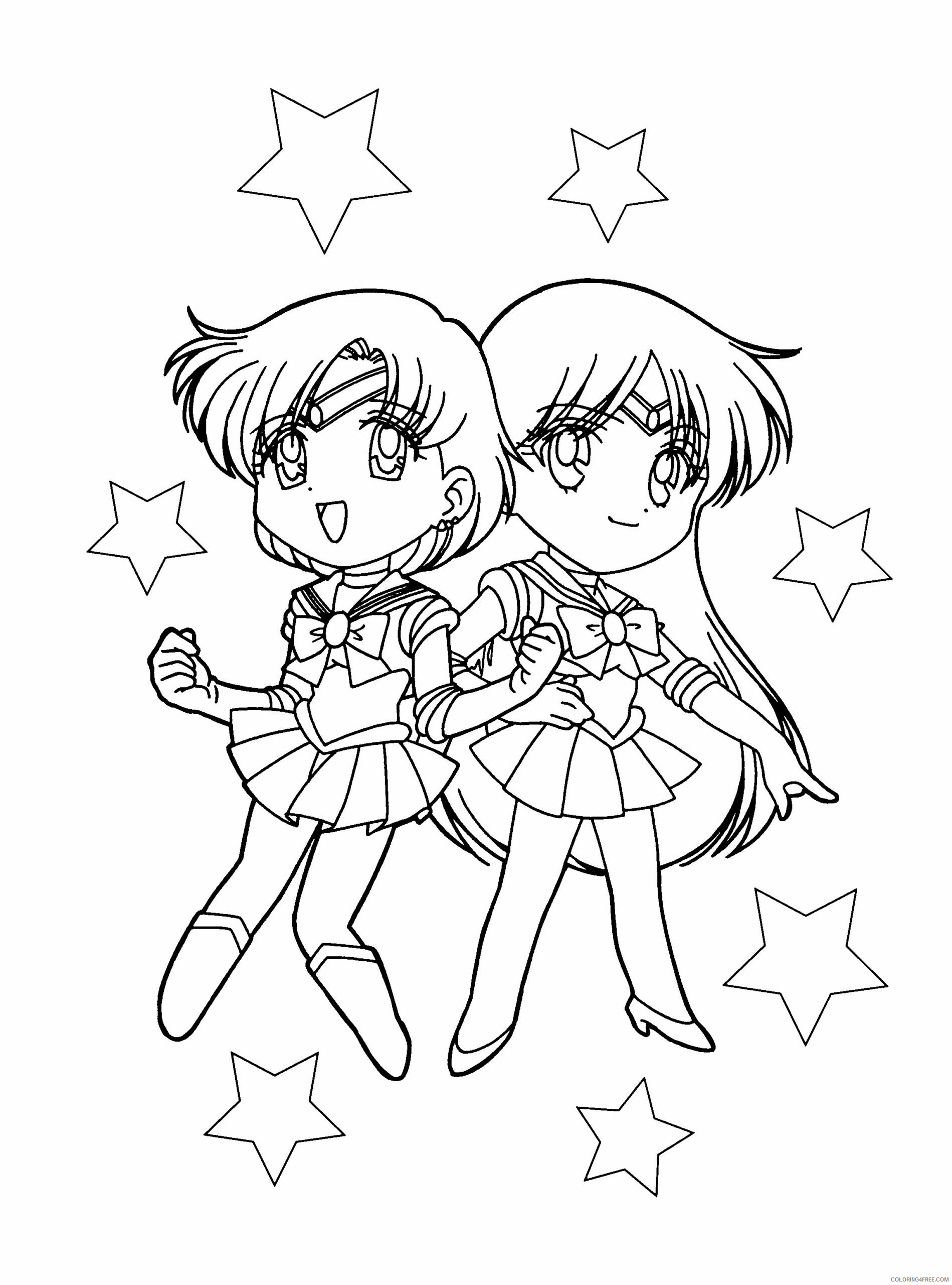 Sailor Moon Printable Coloring Pages Anime sailormoon 33 2021 1081 Coloring4free