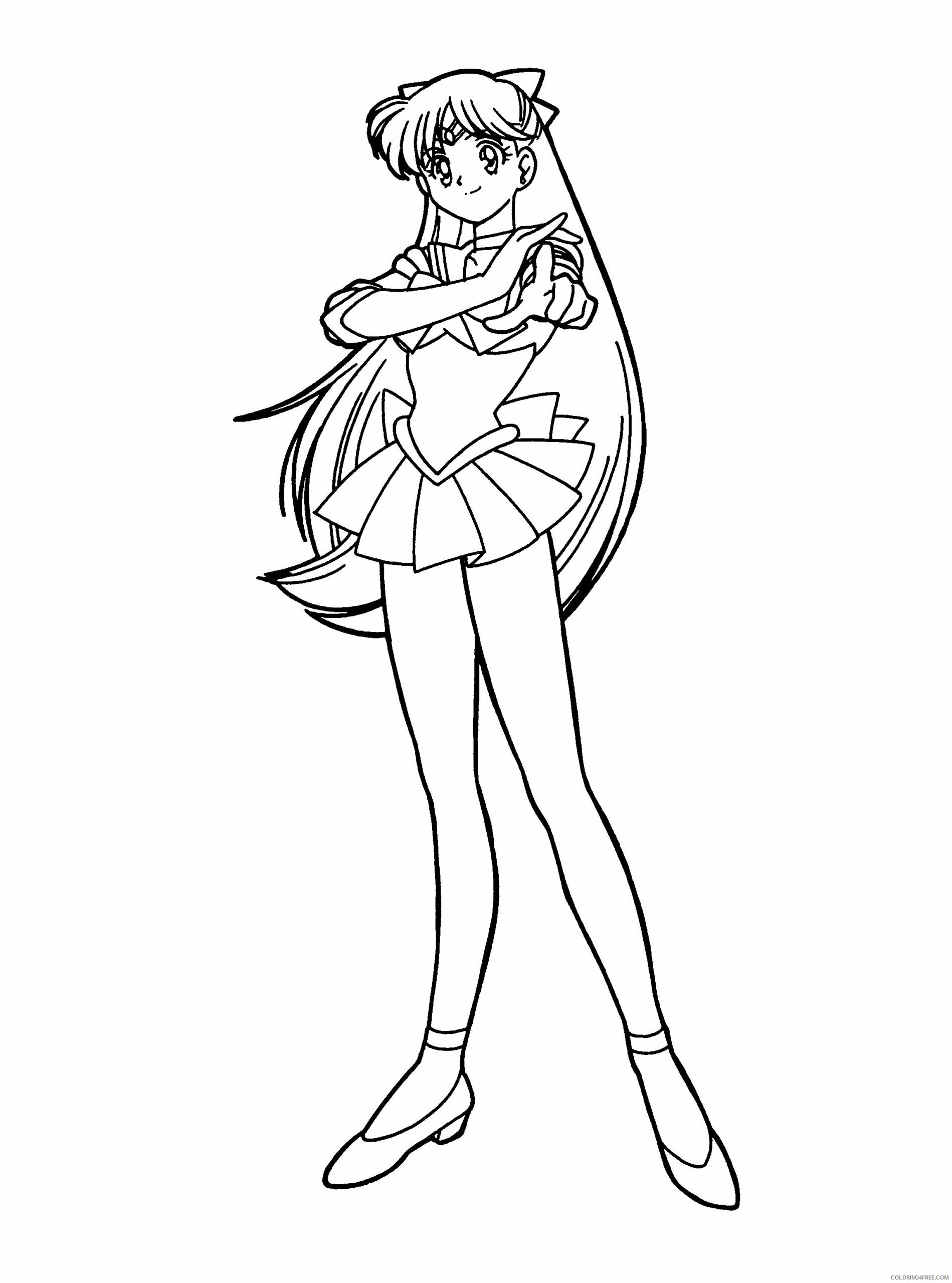 Sailor Moon Printable Coloring Pages Anime sailormoon 38 2021 1086 Coloring4free