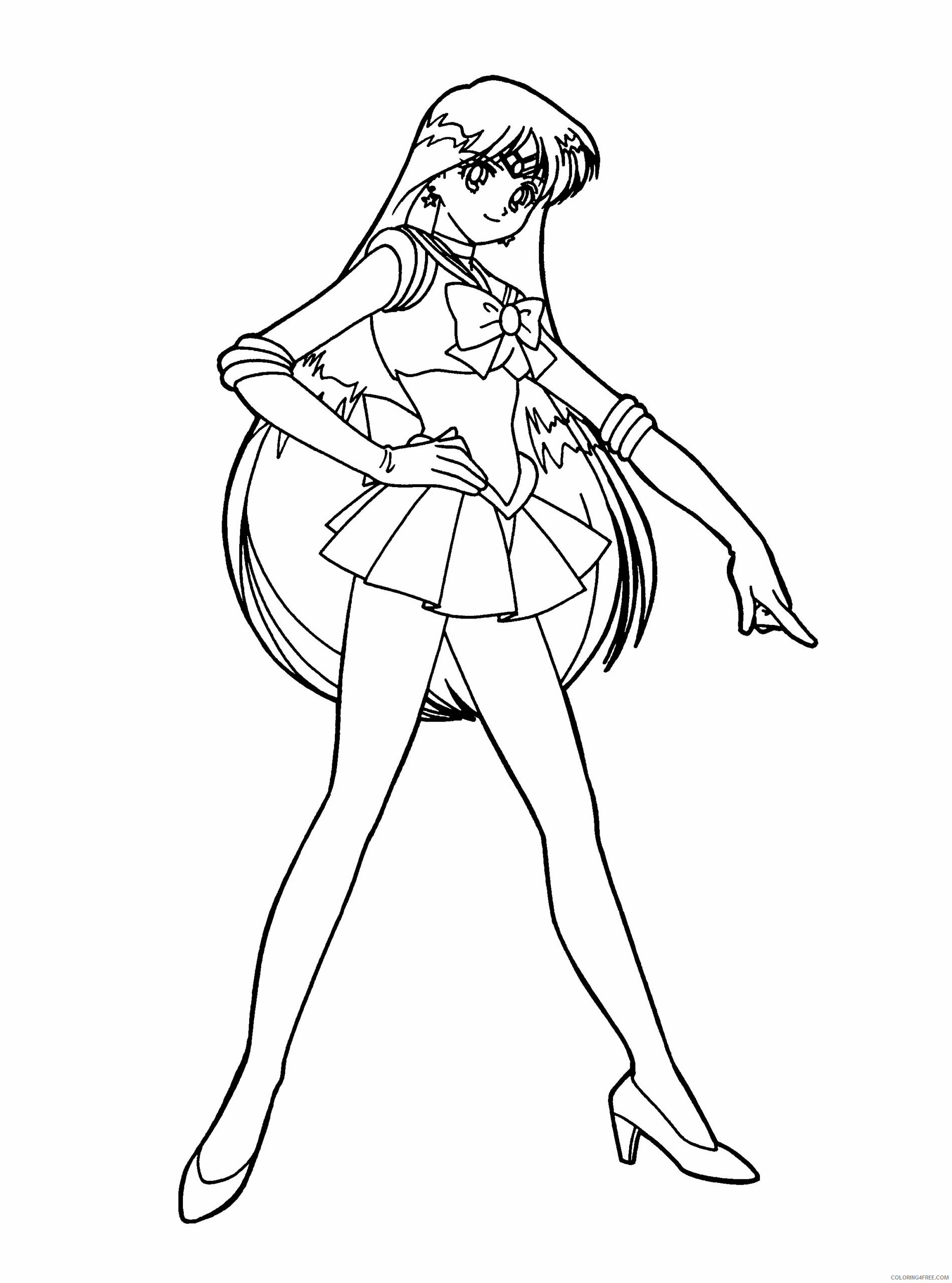 Sailor Moon Printable Coloring Pages Anime sailormoon 40 2021 1089 Coloring4free