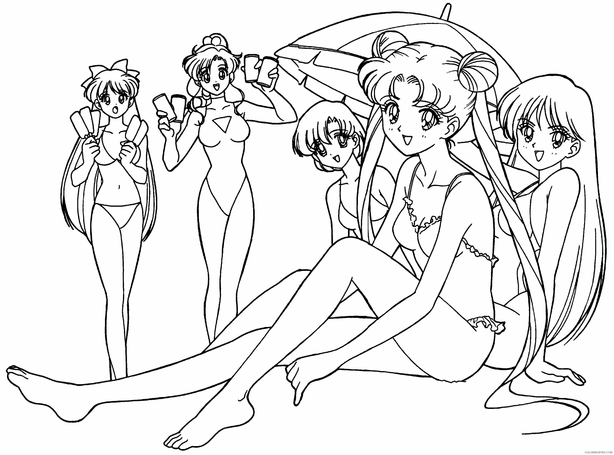 Sailor Moon Printable Coloring Pages Anime sailormoon 46 2021 1095 Coloring4free