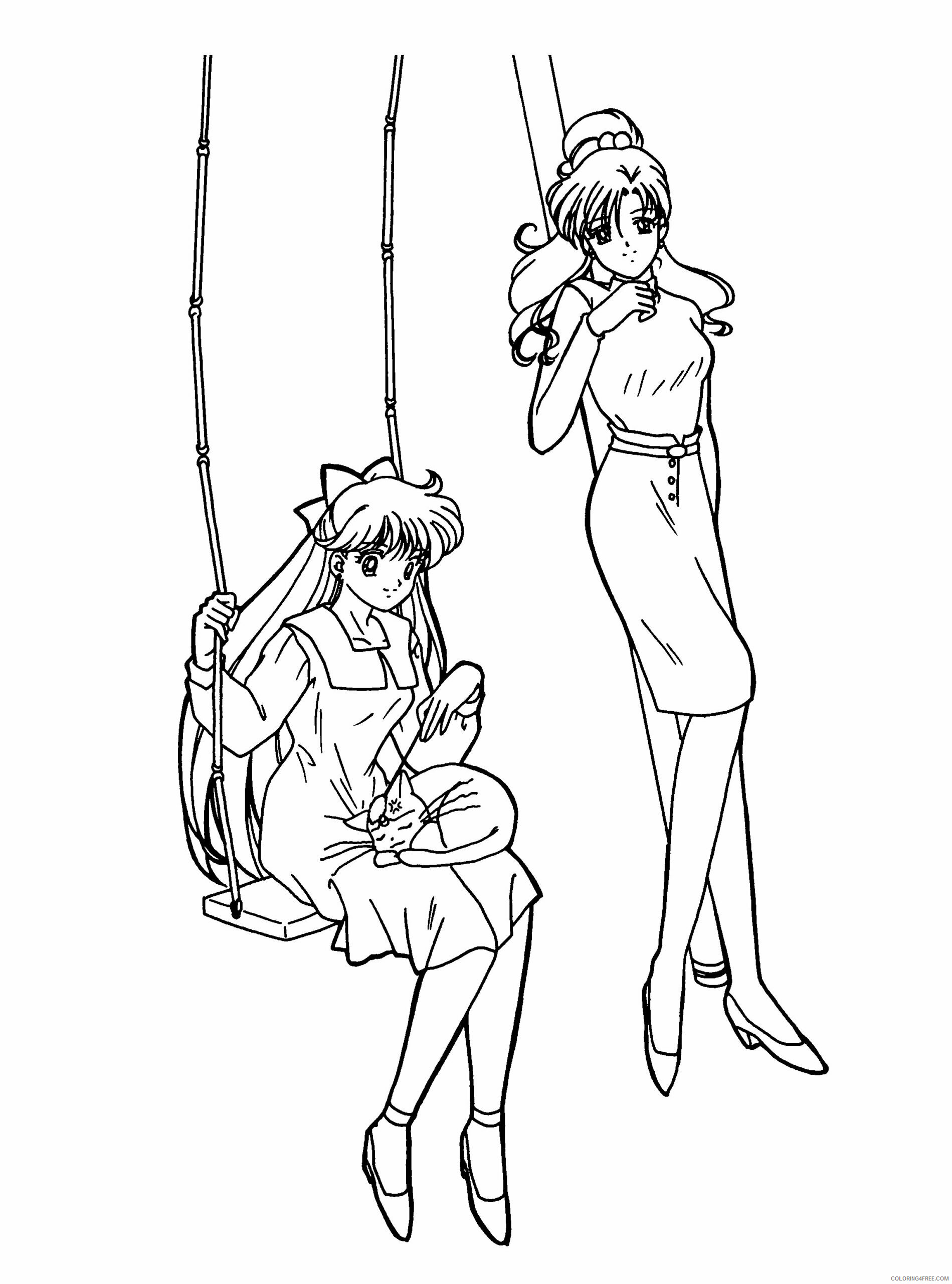 Sailor Moon Printable Coloring Pages Anime sailormoon 49 2021 1098 Coloring4free