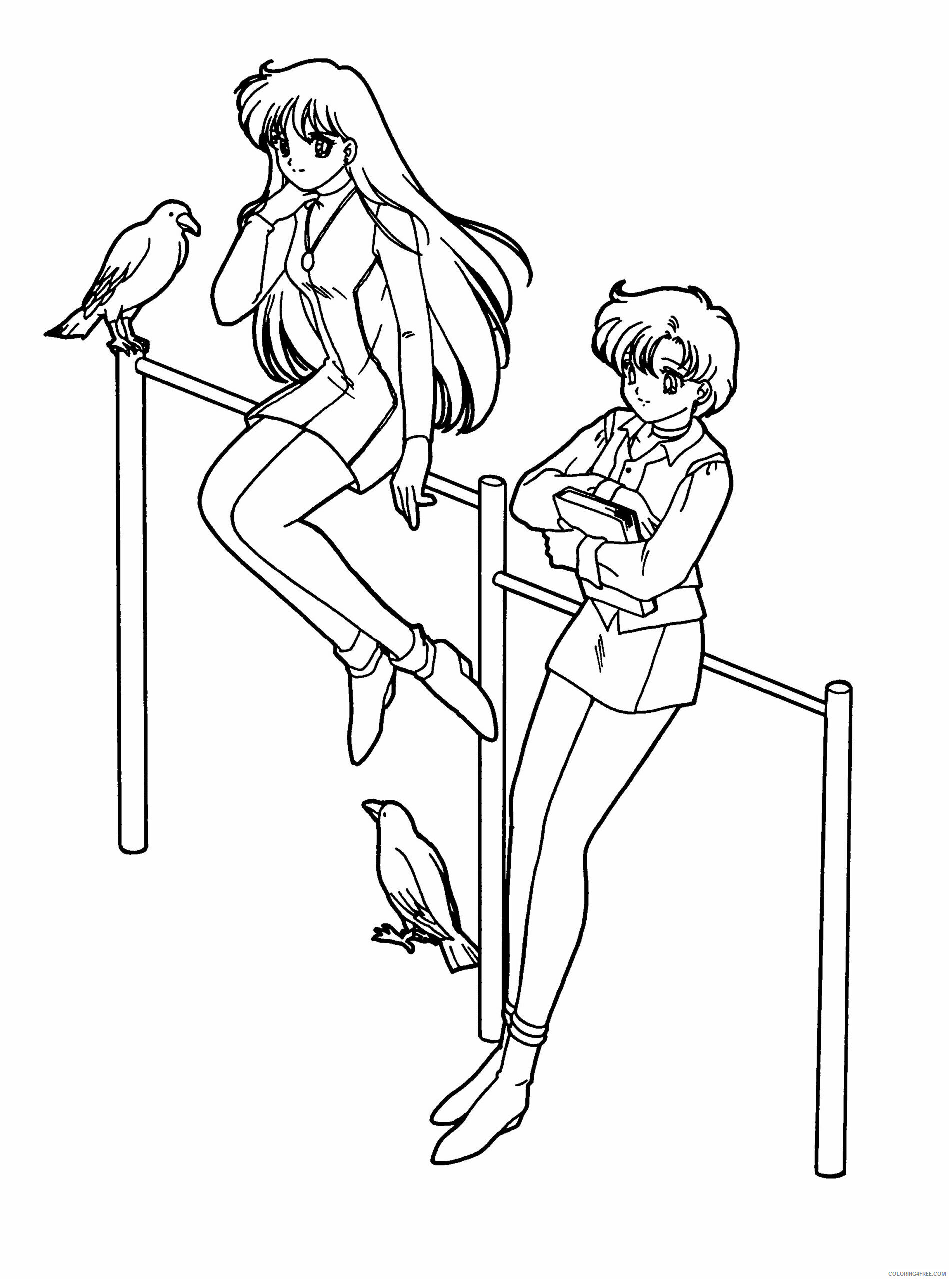 Sailor Moon Printable Coloring Pages Anime sailormoon 50 2021 1100 Coloring4free