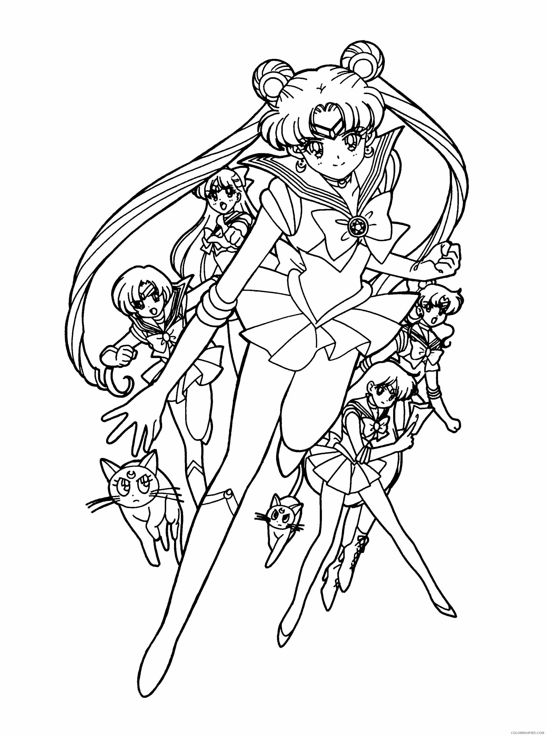 Sailor Moon Printable Coloring Pages Anime sailormoon 57 2021 1107 Coloring4free