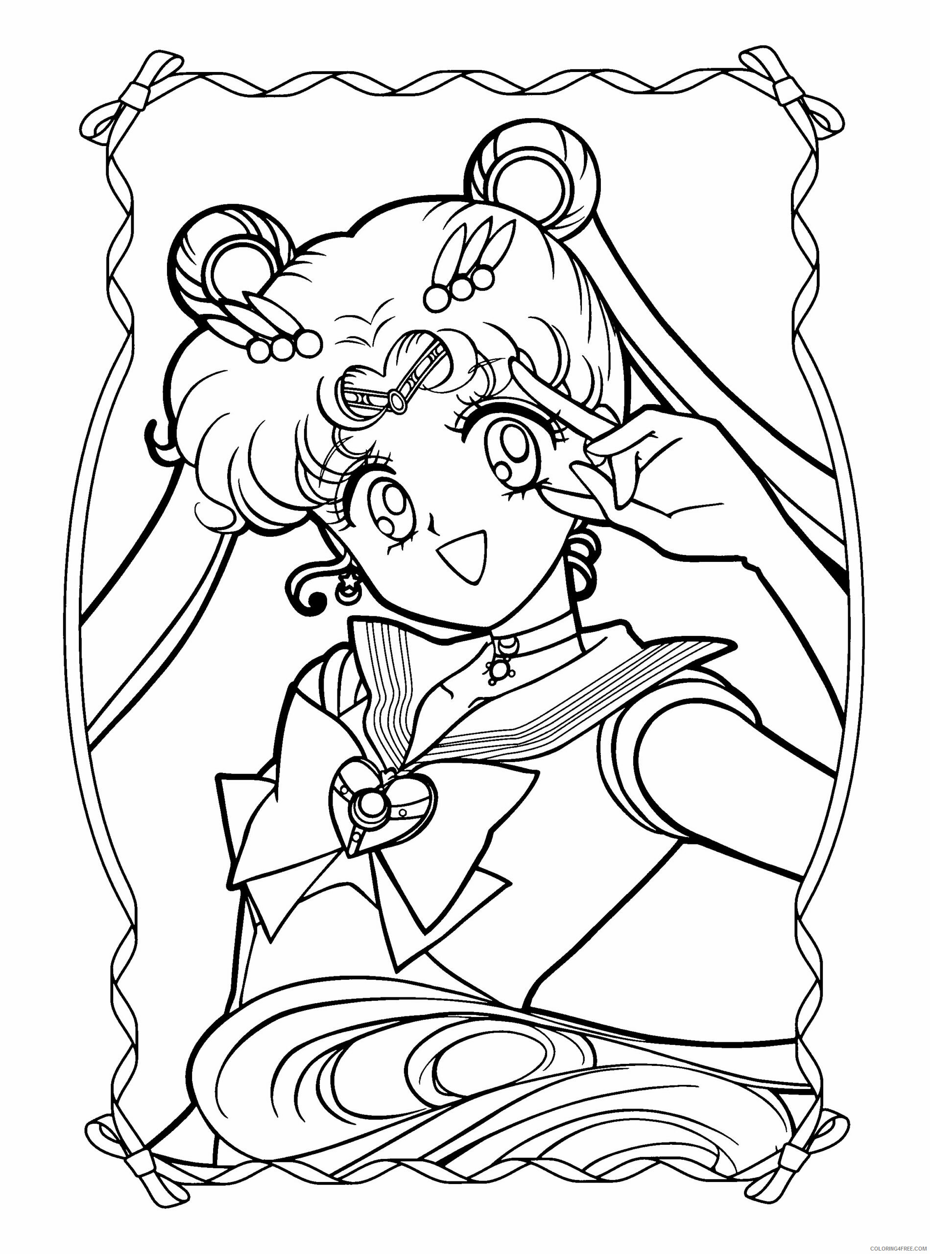 Sailor Moon Printable Coloring Pages Anime sailormoon 6 2021 1110 Coloring4free