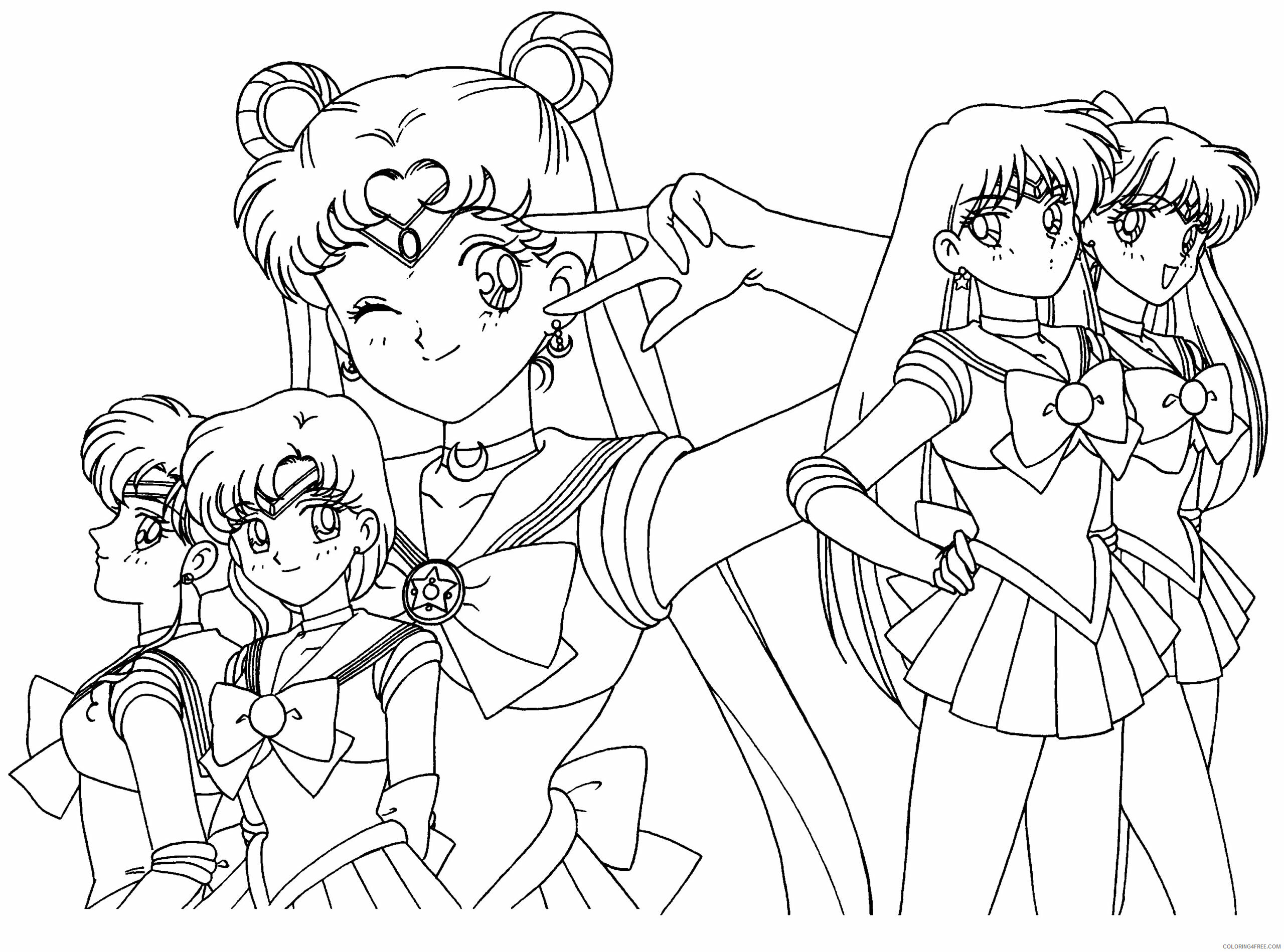 Sailor Moon Printable Coloring Pages Anime sailormoon 61 2021 1112 Coloring4free