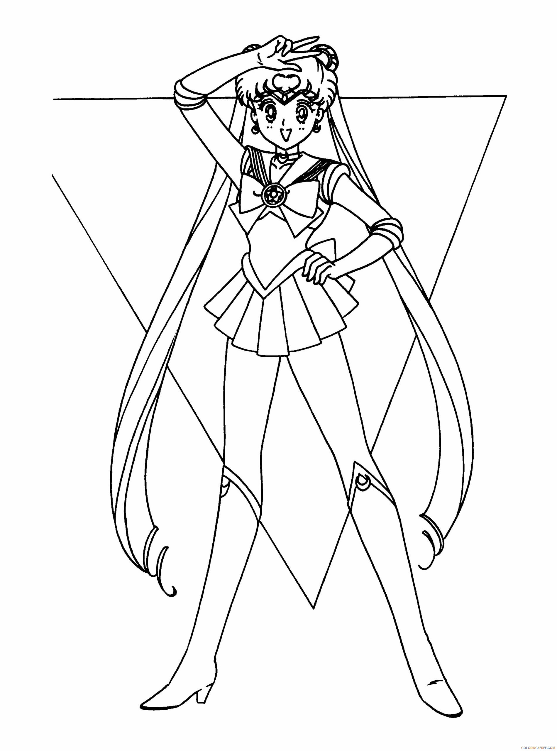 Sailor Moon Printable Coloring Pages Anime sailormoon 63 2021 1114 Coloring4free
