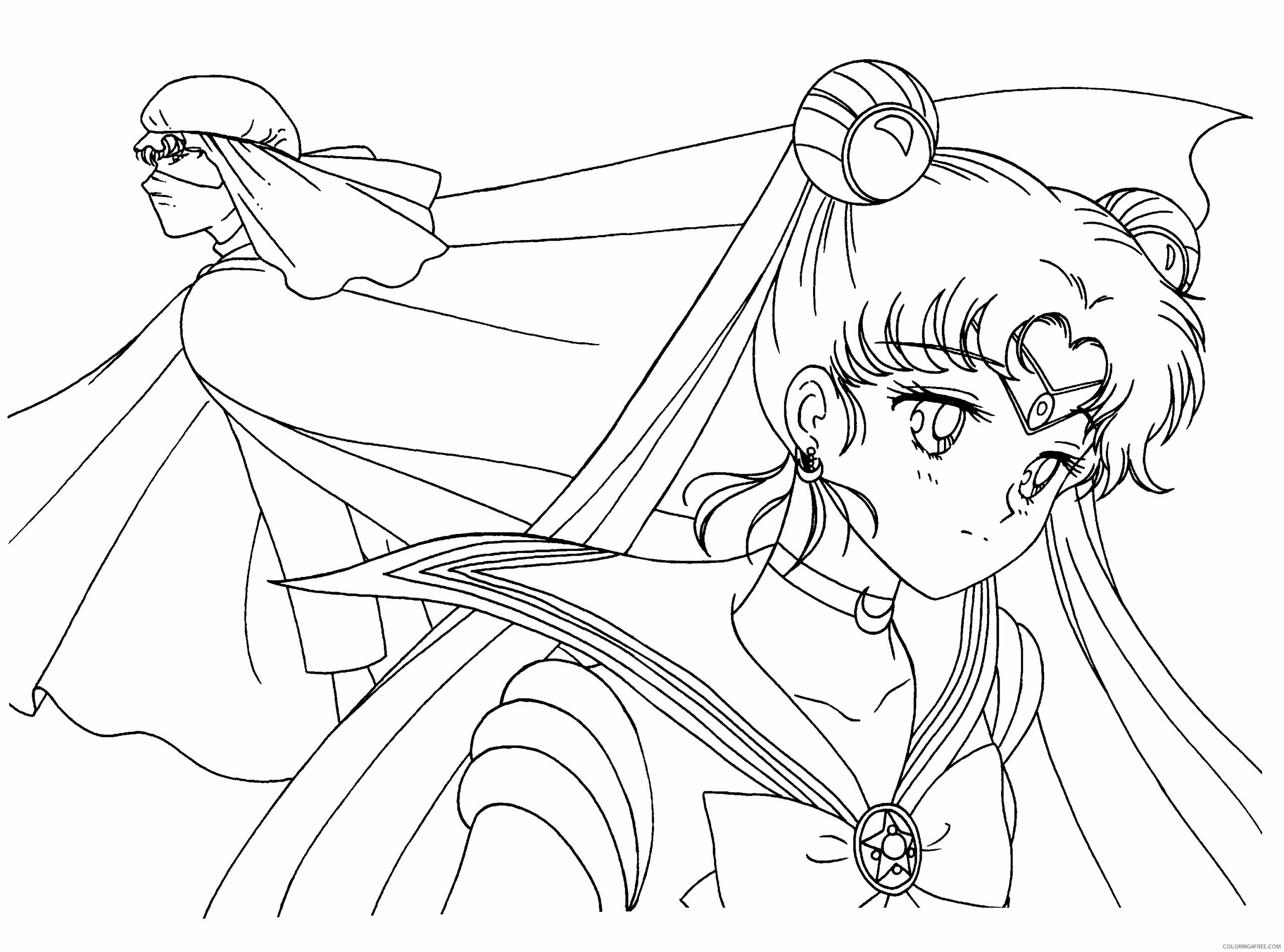 Sailor Moon Printable Coloring Pages Anime sailormoon 65 2021 1115 Coloring4free