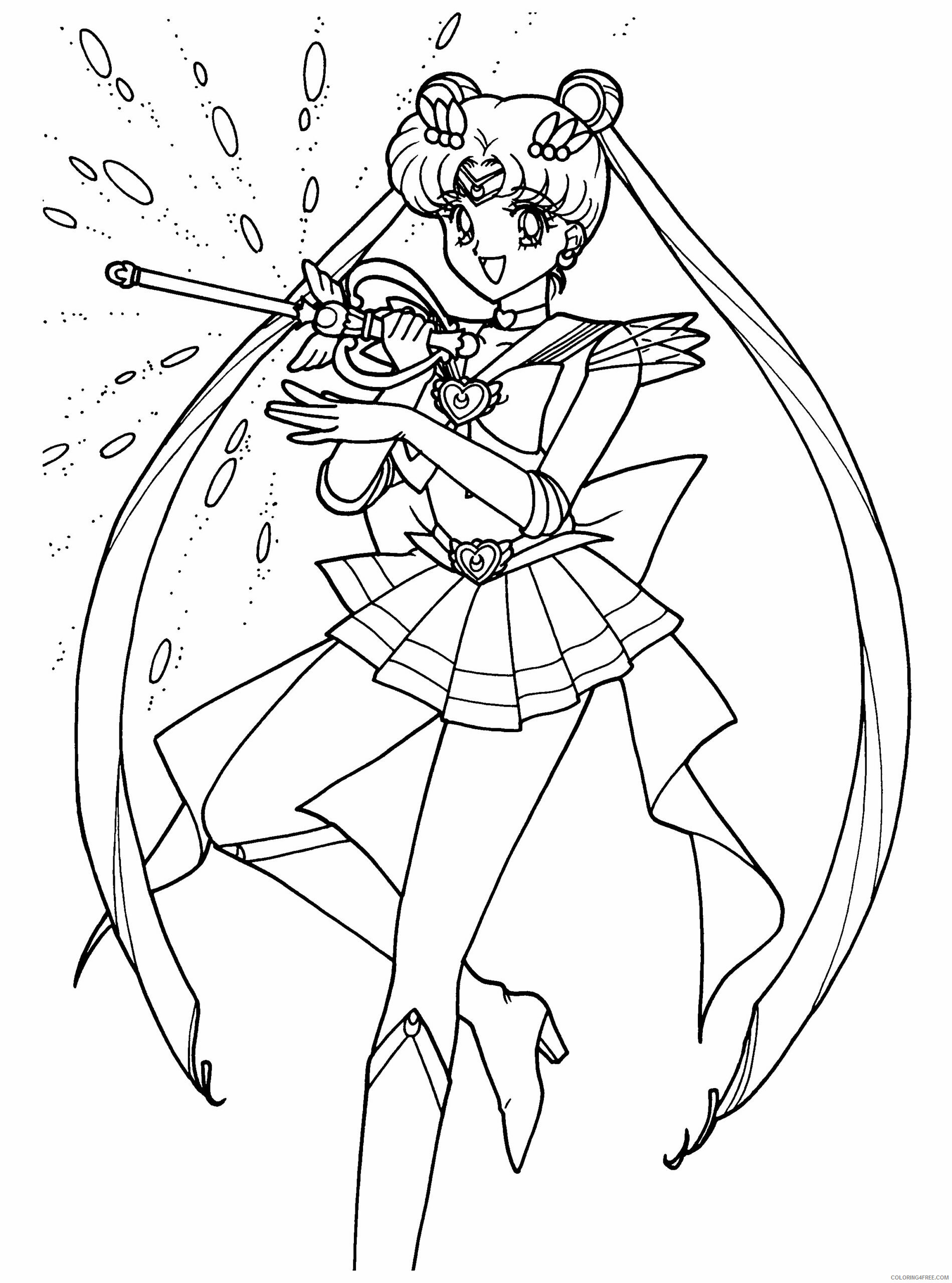 Sailor Moon Printable Coloring Pages Anime sailormoon 70 2021 1121 Coloring4free