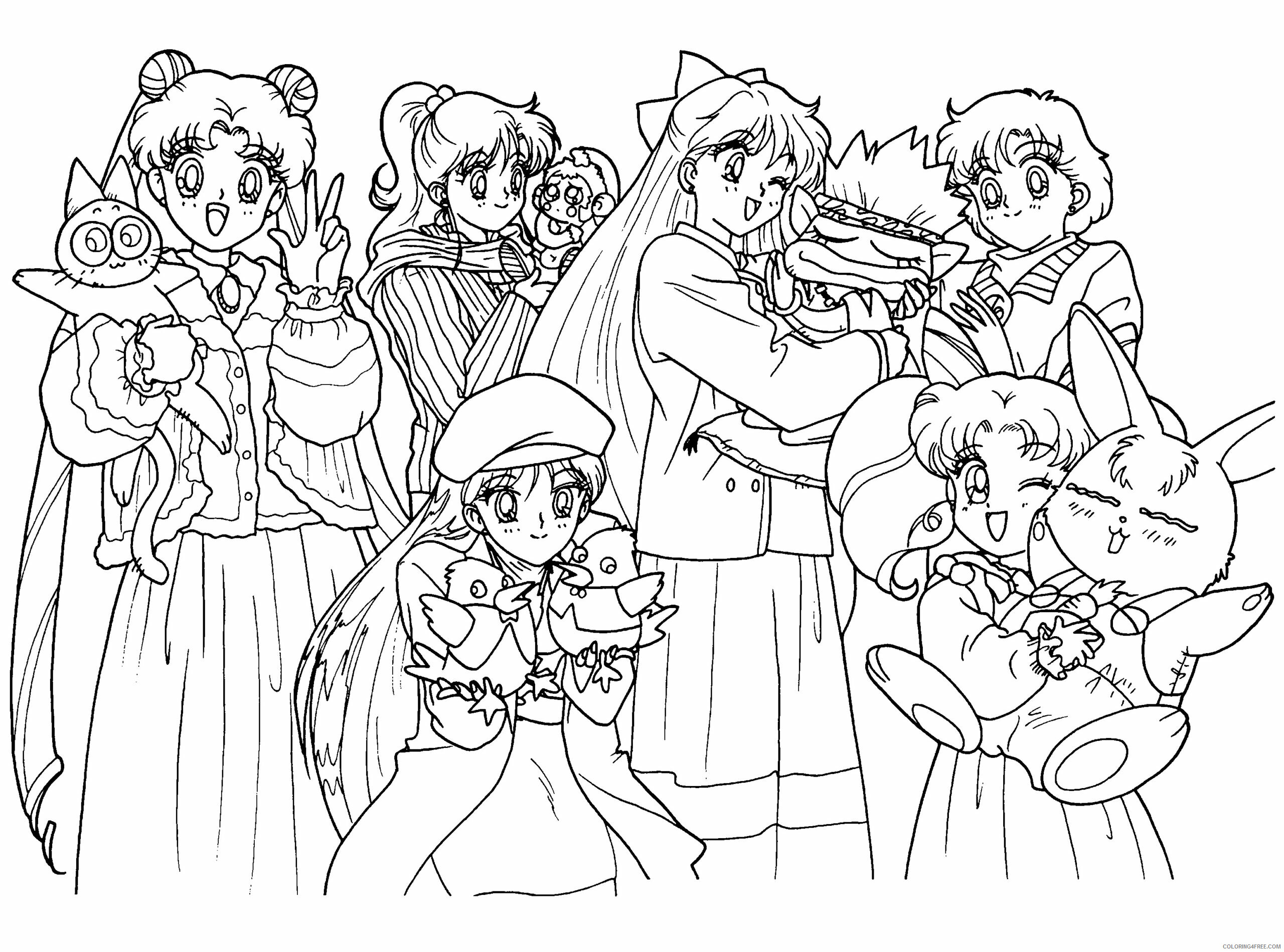 Sailor Moon Printable Coloring Pages Anime sailormoon 77 2021 1128 Coloring4free