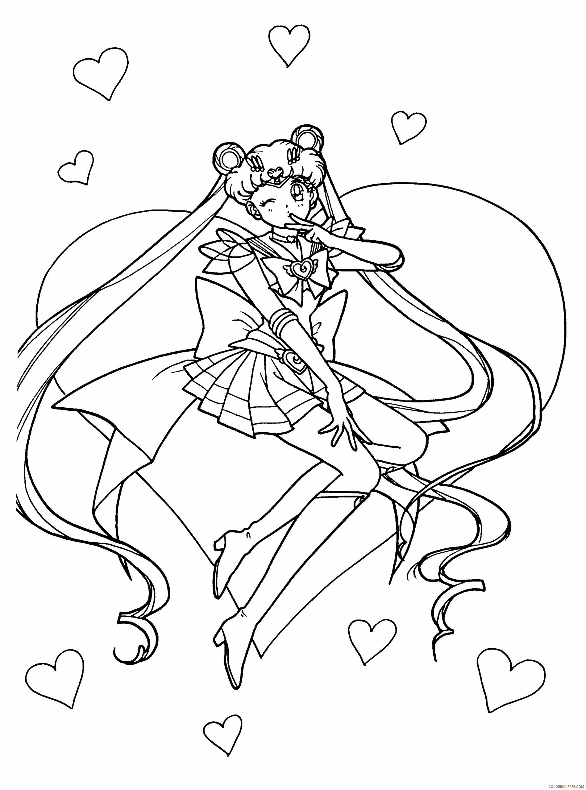 Sailor Moon Printable Coloring Pages Anime sailormoon 79 2021 1130 Coloring4free