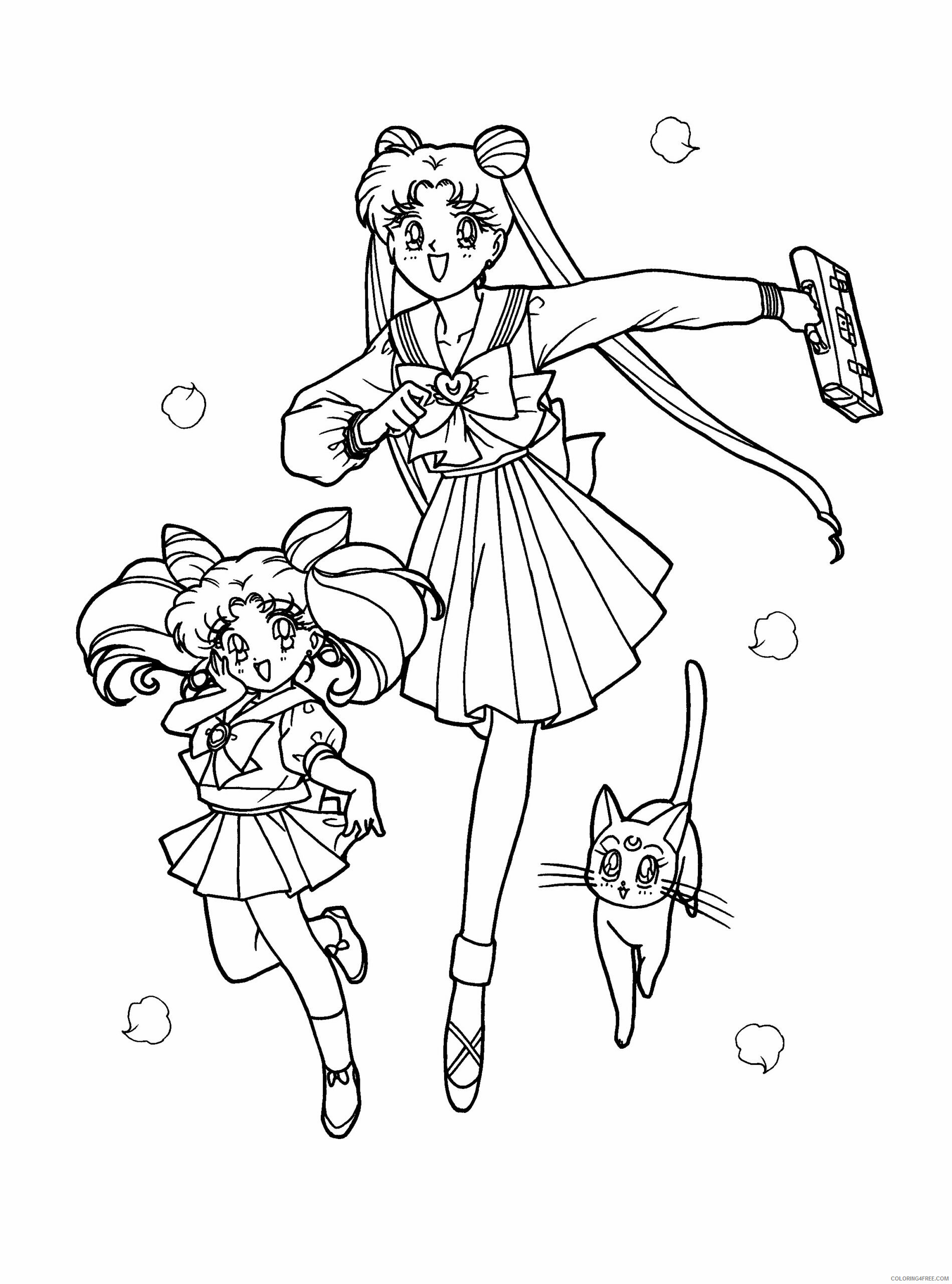 Sailor Moon Printable Coloring Pages Anime sailormoon 82 2021 1135 Coloring4free