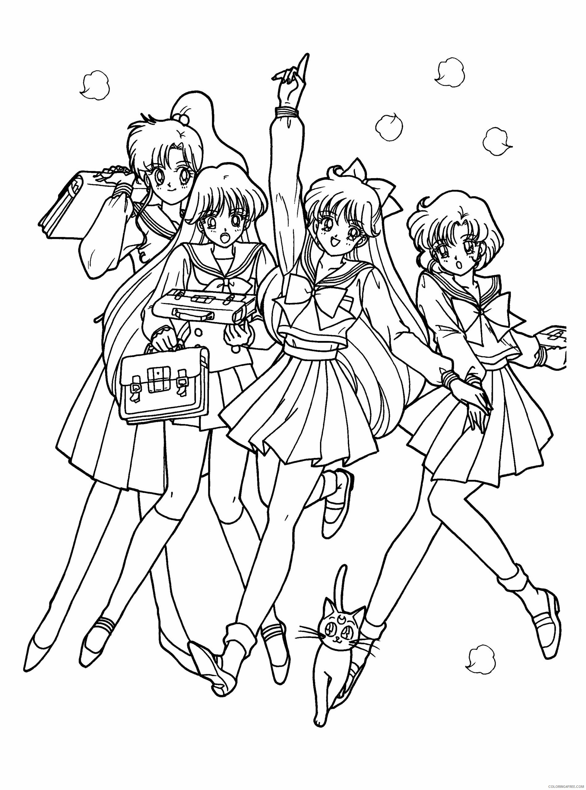 Sailor Moon Printable Coloring Pages Anime sailormoon 83 2021 1136 Coloring4free