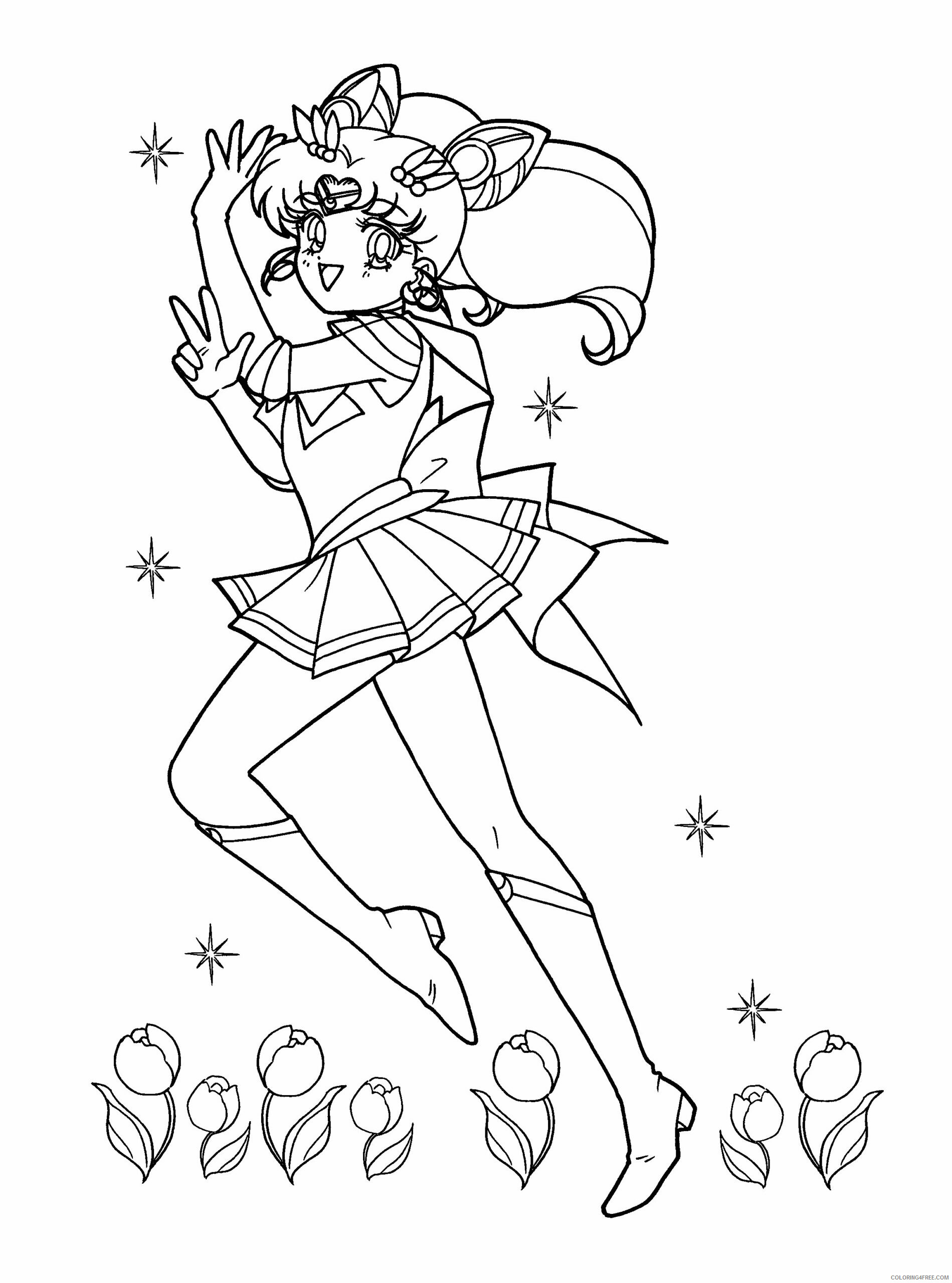 Sailor Moon Printable Coloring Pages Anime sailormoon 87 2021 1140 Coloring4free