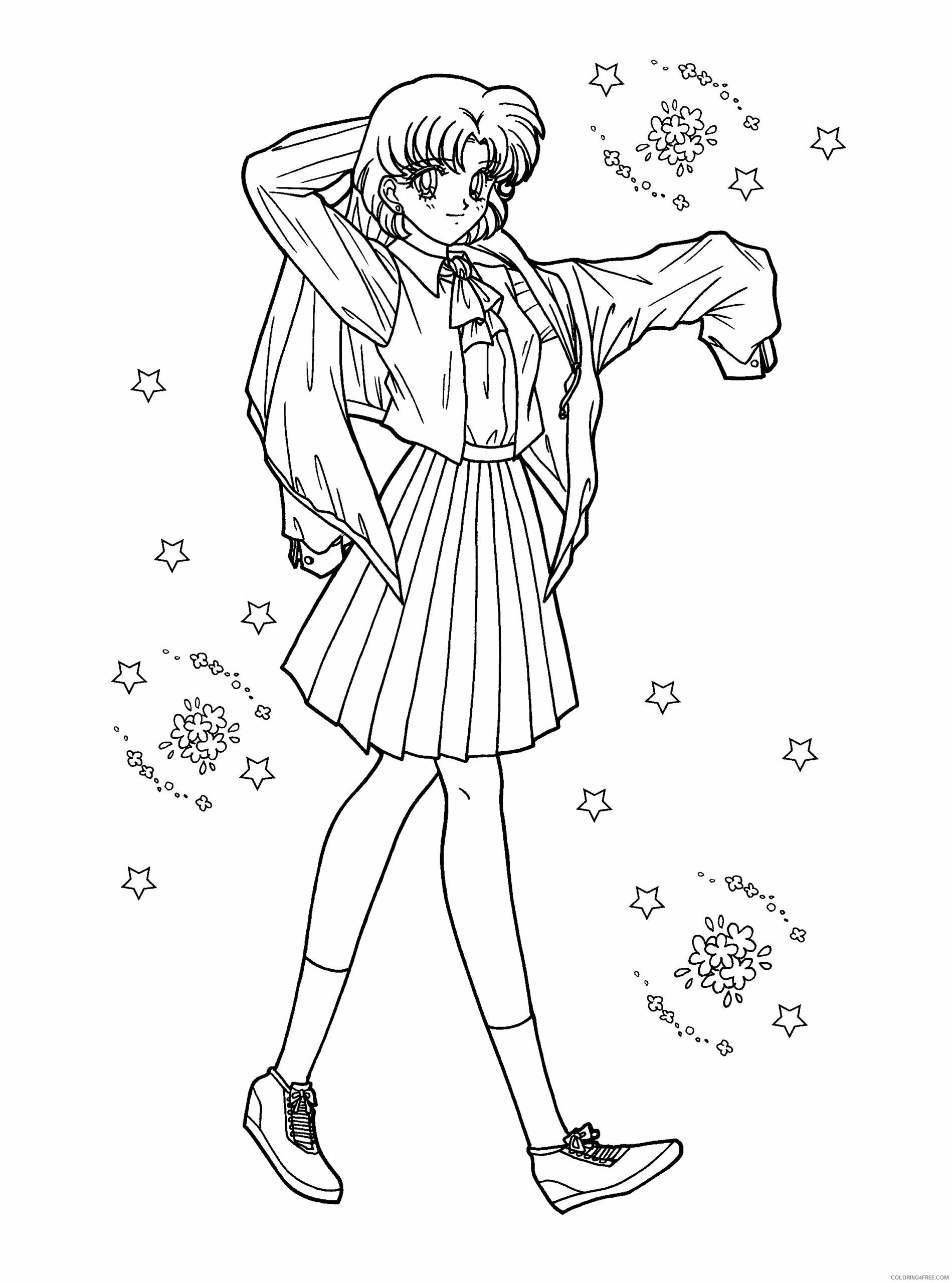 Sailor Moon Printable Coloring Pages Anime sailormoon 91 2021 1146 Coloring4free