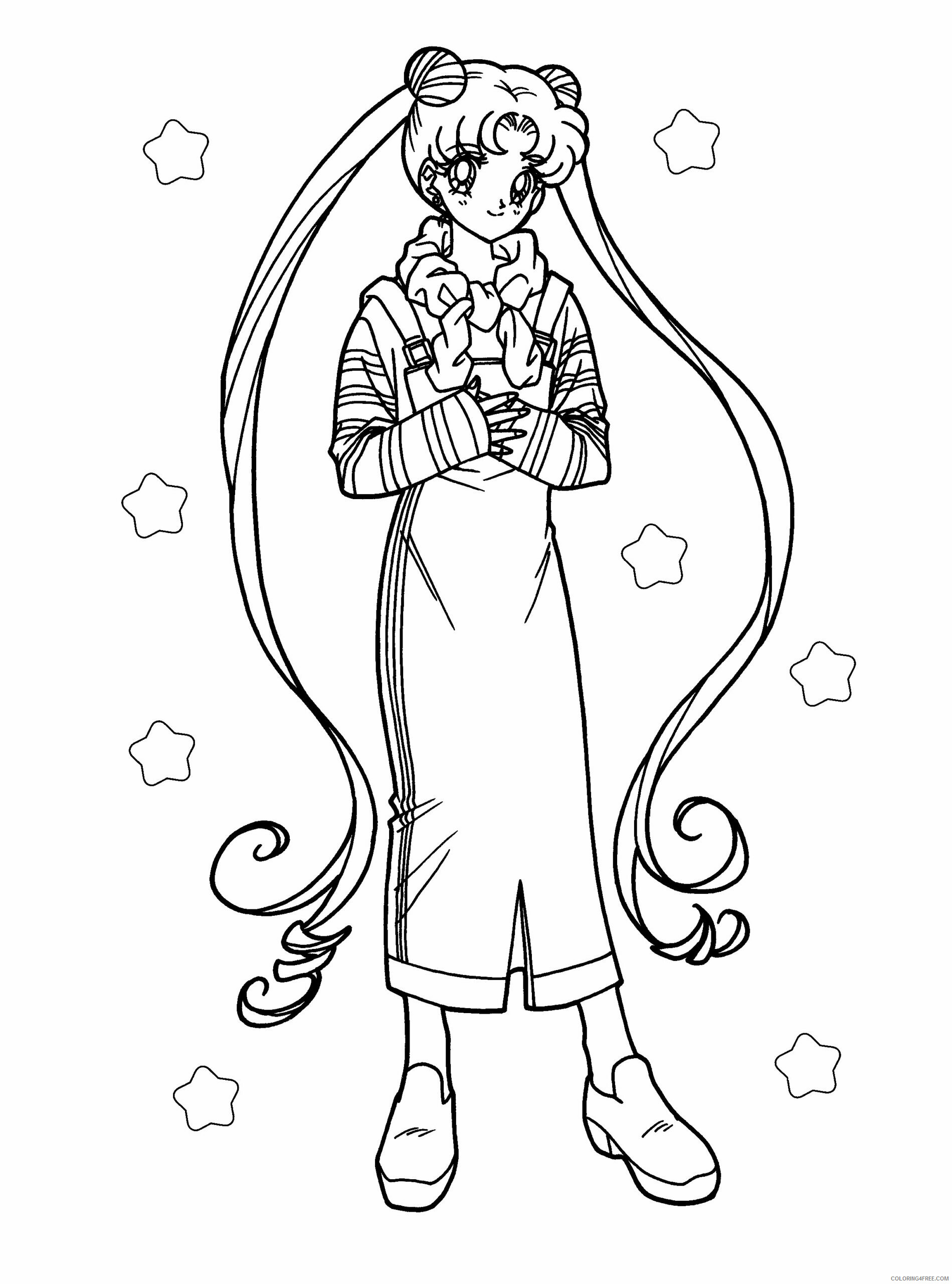 Sailor Moon Printable Coloring Pages Anime sailormoon 95 2021 1150 Coloring4free